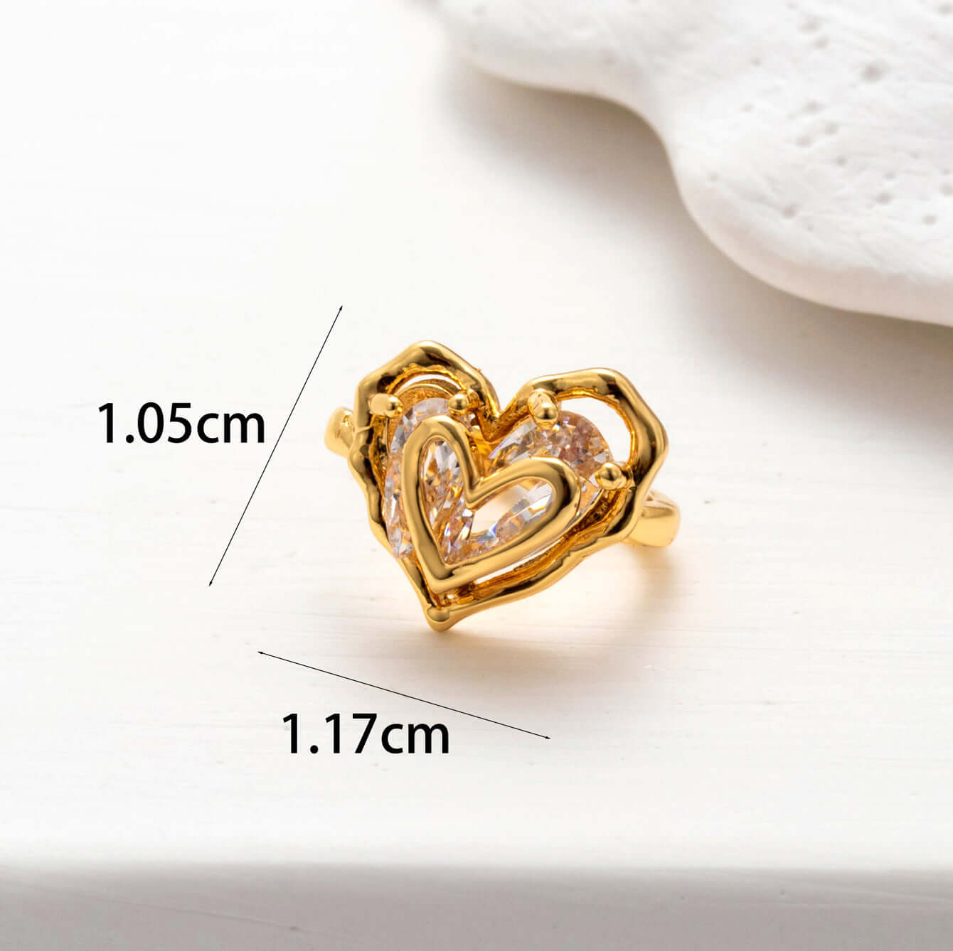 Pearl Bow Heart Dangle Non-Pierced Fake Climber Earrings for Women | HSPJ072 | Elegant Fashion Jewelry for Parties, Weddings & Date Nights