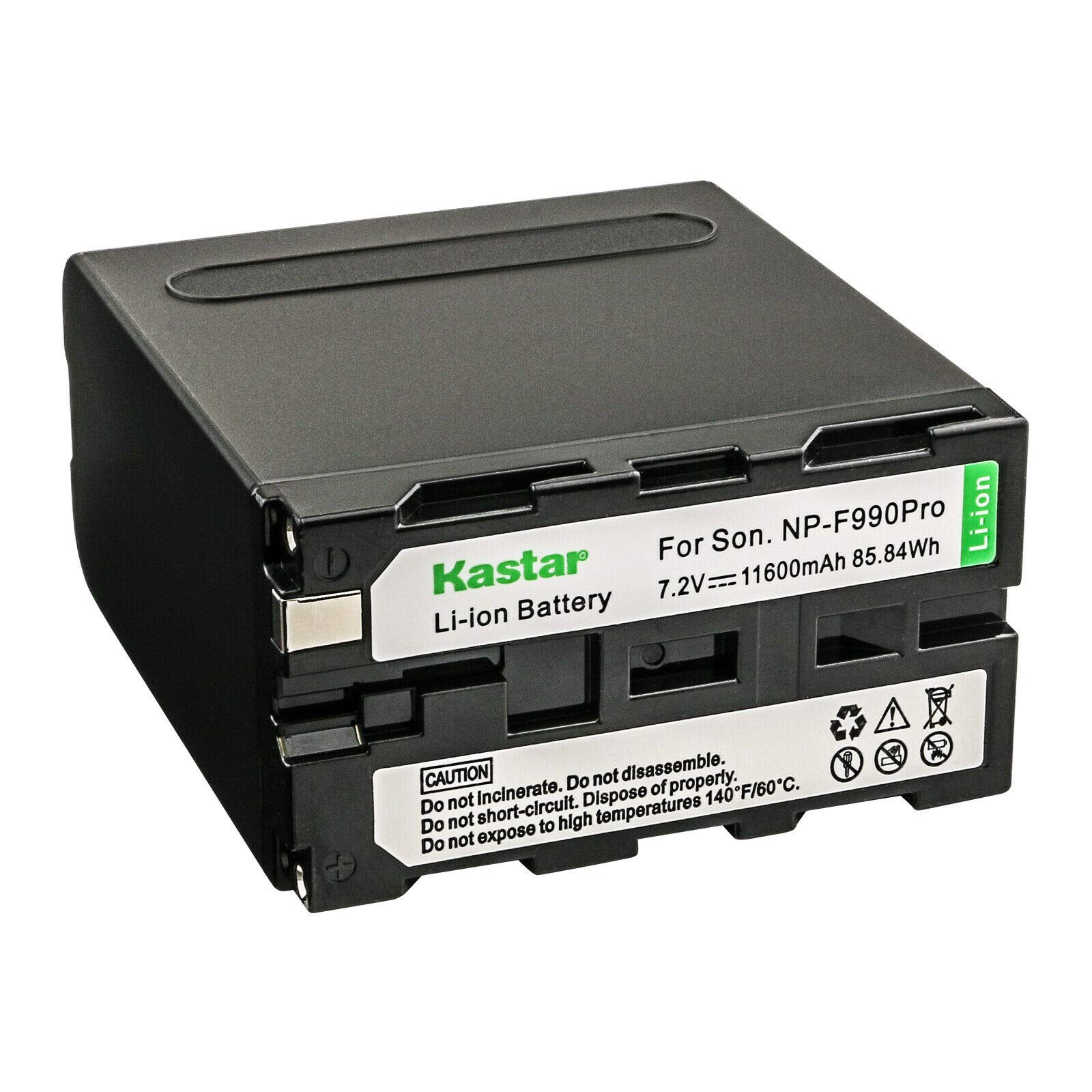 Kastar 2-Pack NP-F990 PRO Replacement Batteries & LCD Dual Rapid Charger for Sony Camcorders - Compatible with CCD-RV100, CCD-SC5, NEX-EA50M, NEX-FS700R & More - Perfect for Professional Videography & Extended Shooting Sessions