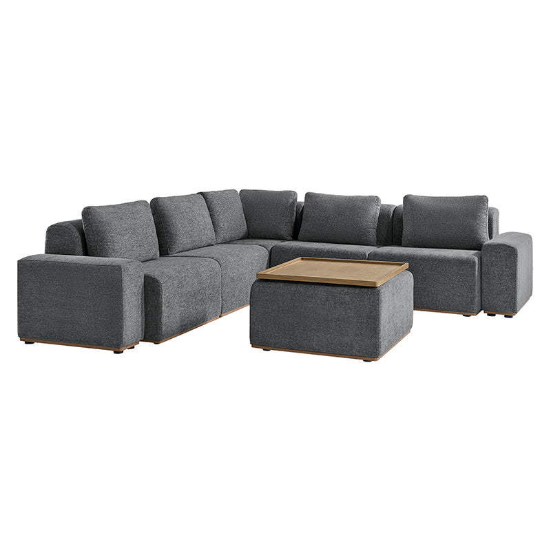 Premium Terra Cloud Sofa with Built-in Table - Modern Comfort for Living Room, Lounge & Outdoor Relaxation