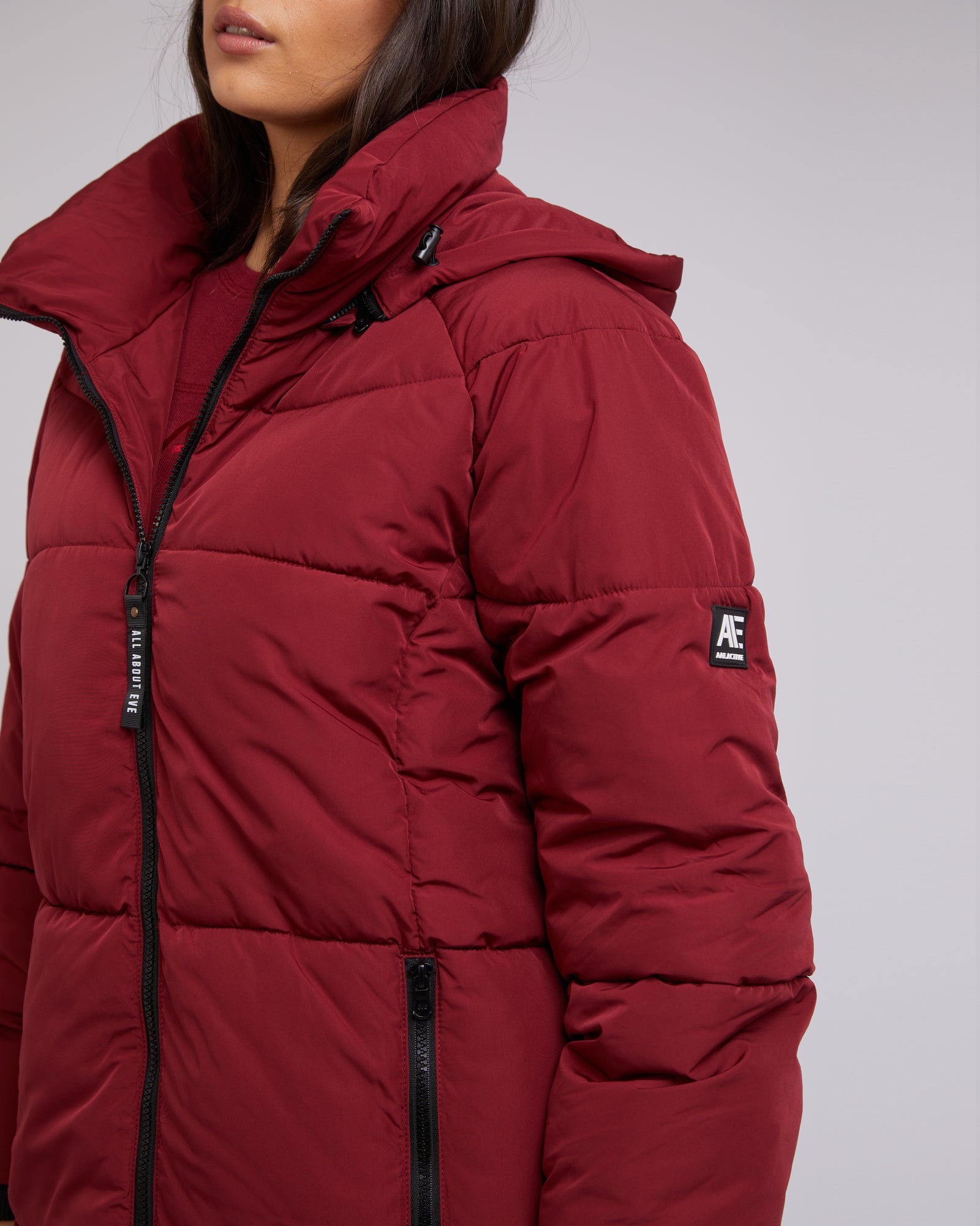 Remi Luxe Midi Puffer Jacket - Women's Winter Coat with Hood, Waterproof & Warm Down Puffer Coat for Outdoor Activities, Travel & Daily Wear