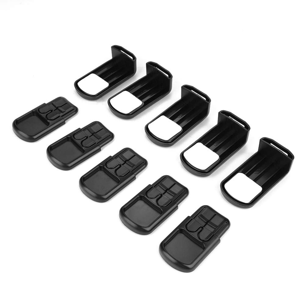 5Pcs Baby Safety Cabinet Locks - Child Proof Drawer & Door Locks for Kids - Black Child Safety Latches for Home Security - Perfect for Kitchen Cabinets, Bathroom Drawers & Nursery Furniture