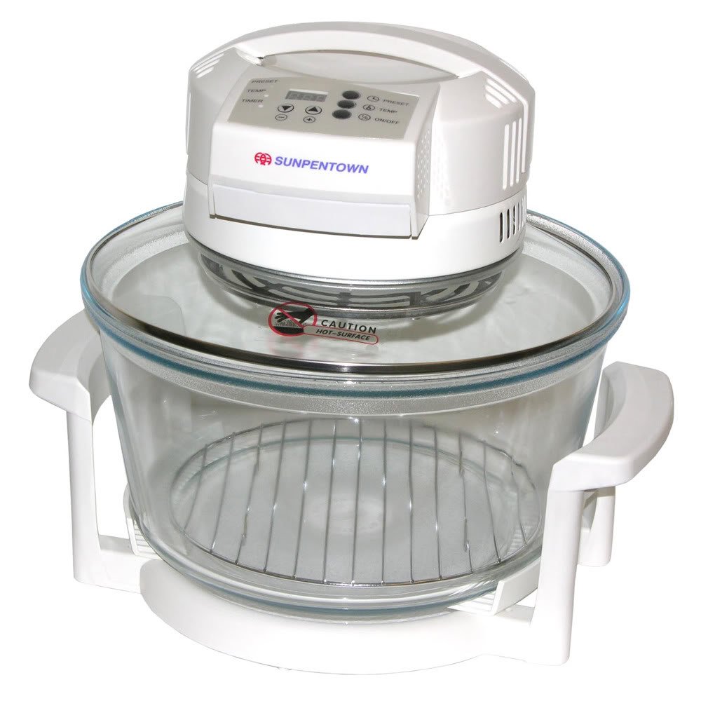 Sunpentown Digital Super Turbo Oven - Fast Cooking Countertop Convection Oven for Baking, Roasting & Air Frying - Perfect for Small Kitchens, Dorms & RV Cooking