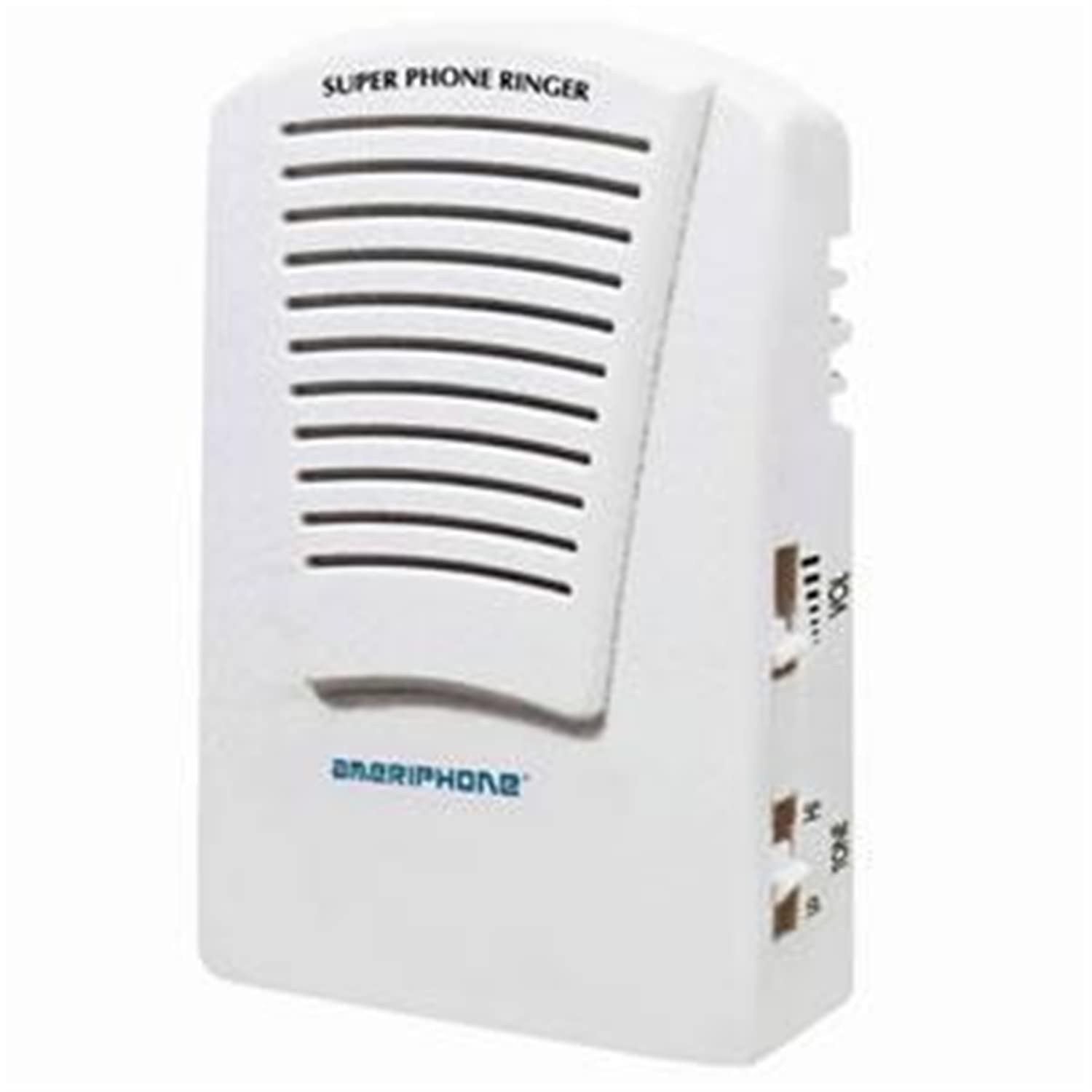 CLARITY 55173 Super Loud Phone Ringer - 95dB High Volume Amplifier for Landline Phones - Perfect for Seniors & Hearing Impaired - White