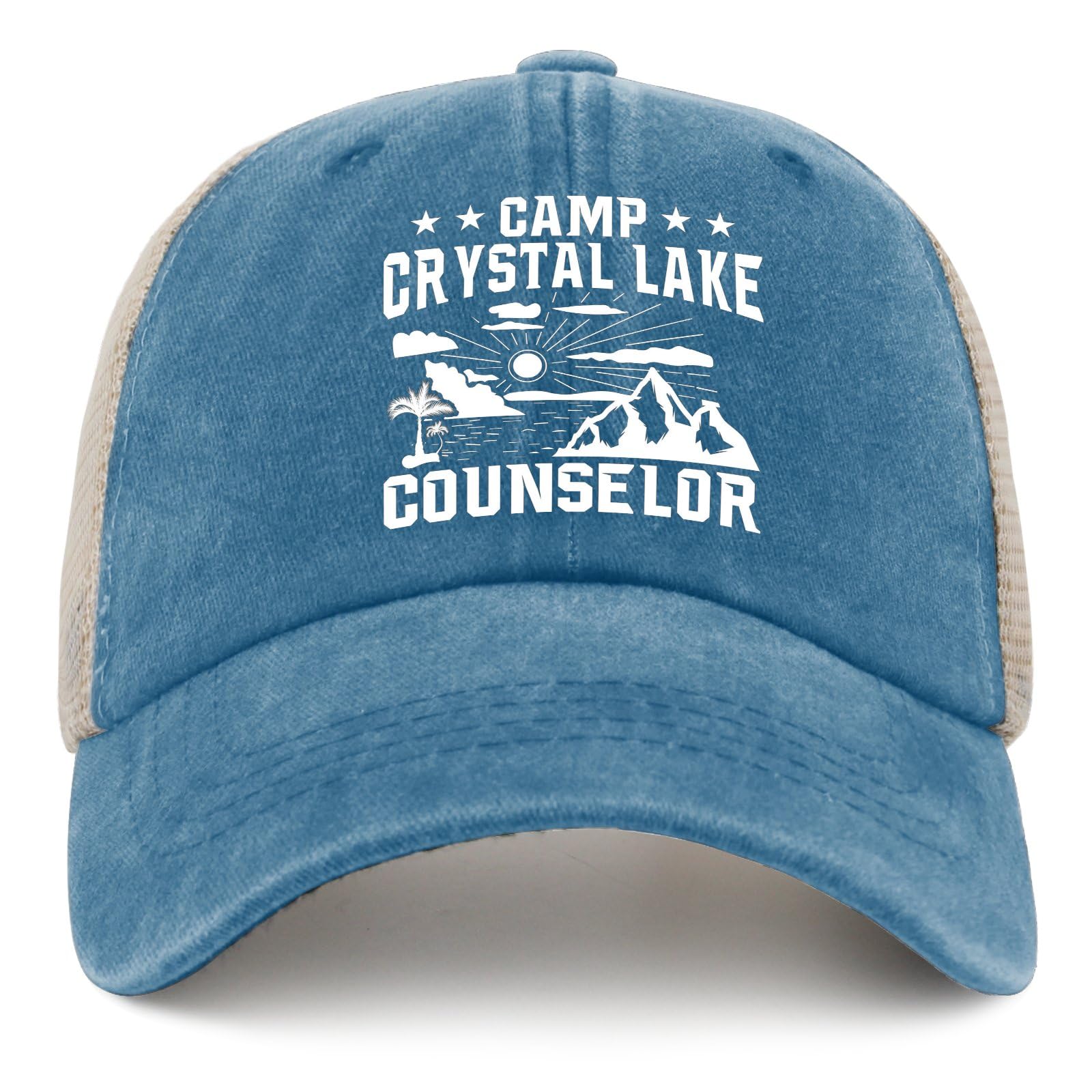 Funny Crystal Lake Counselor Cycling Cap for Men - Humor Hat for Welders & Outdoor