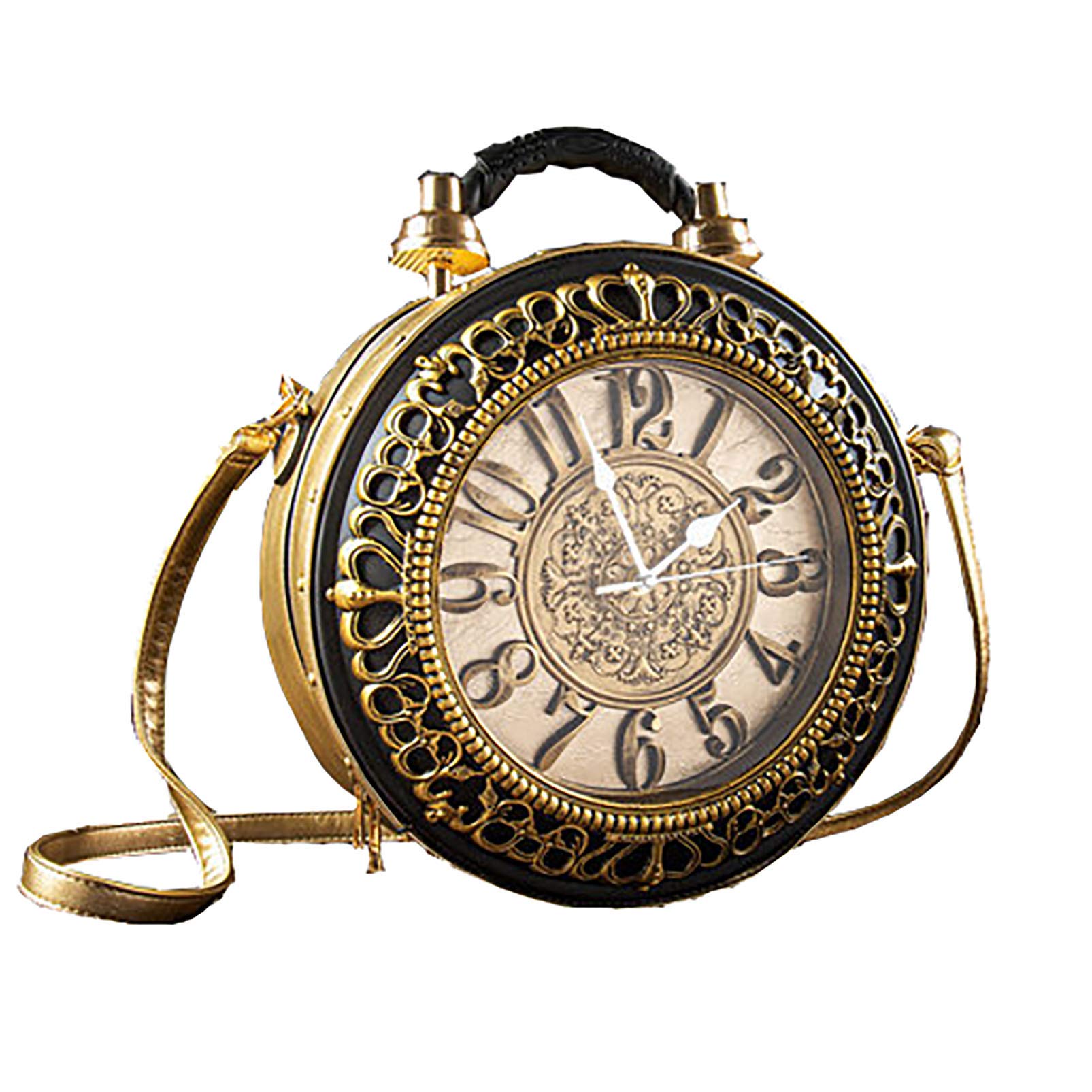 Vintage Steampunk Women's Leather Crossbody Bag - Fashion Pu Handbag for Casual & Evening Use