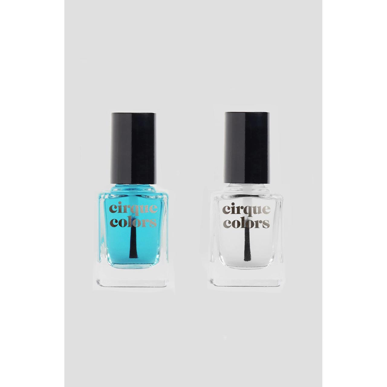 Cirque Colors Nail Polish - Base & Top Coat Duo 0.37 oz (11ml) for Long-Lasting Manicures at Home or Salon