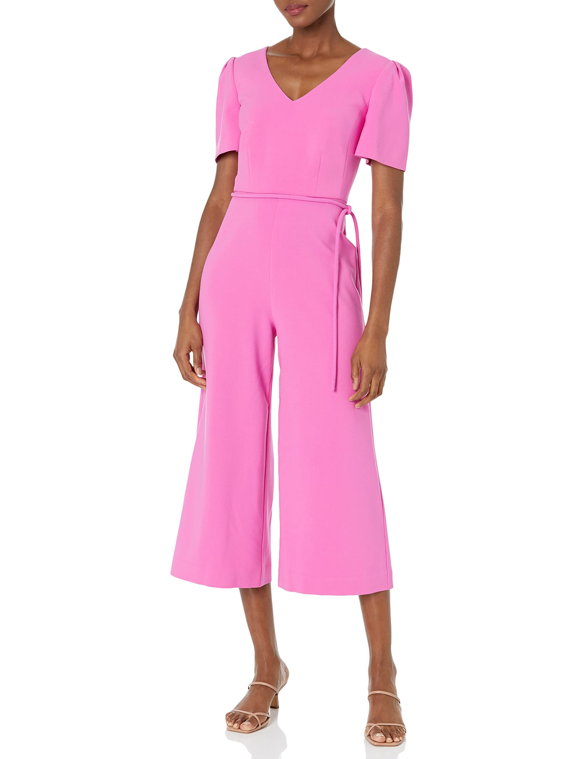 Trina Turk Women's Cropped Wide Leg Jumpsuit - Stylish Casual Romper for Summer, Beach & Vacation Outfits | Plus Size Options Available