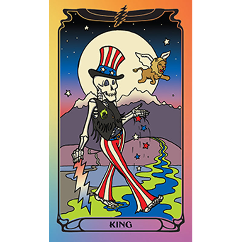 Grateful Dead Official Tarot Deck and Guidebook - 78-Card Set with Illustrated Guide for Divination, Meditation, and Spiritual Growth | Perfect for Fans, Collectors, and Tarot Enthusiasts