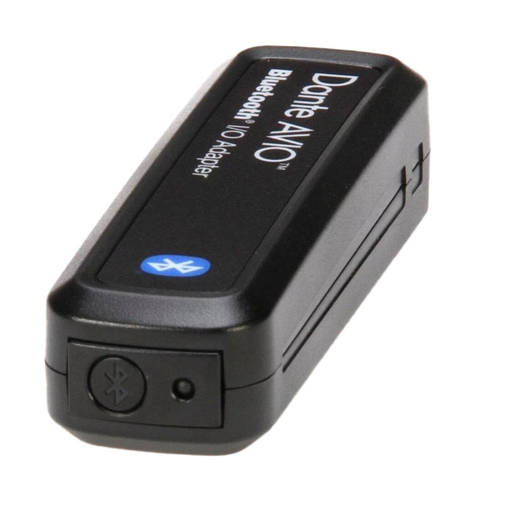 Dante AVIO Bluetooth Audio Interface Adapter - Wireless I/O Converter for Professional Audio & Streaming - Perfect for Home Studios, Live Performances, and Podcasting