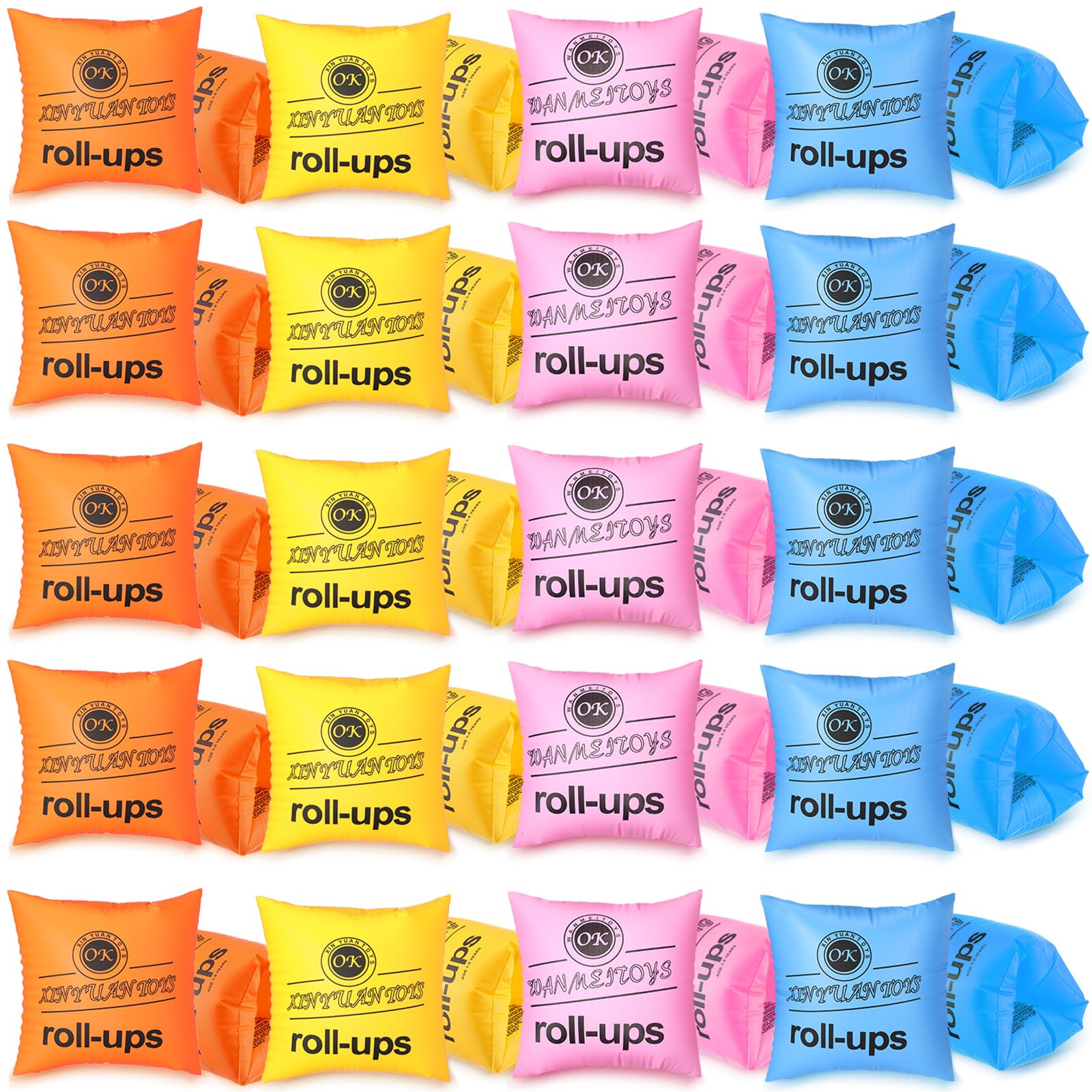 **Outus Kids PVC Arm Floaties - Adjustable Inflatable Swim Arm Bands for Toddlers & Children (4 Colors) - Safe Water Wings for Pool, Beach & Swimming Lessons**