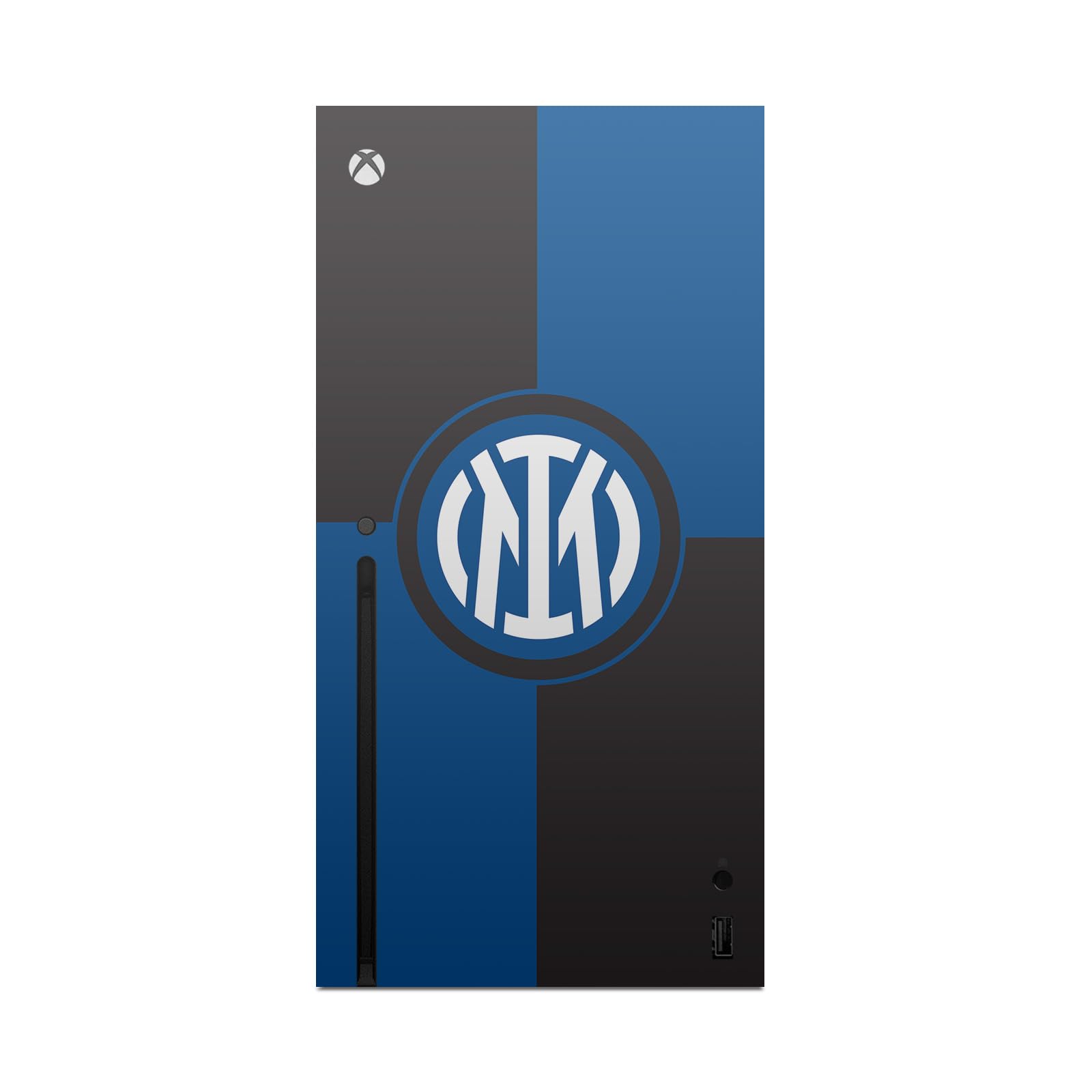 Official Inter Milan Flag Vinyl Sticker Decal for Xbox Series X Console & Controller - Gaming Skin Compatible with Xbox Series X/S - Perfect for Gamers & Soccer Fans