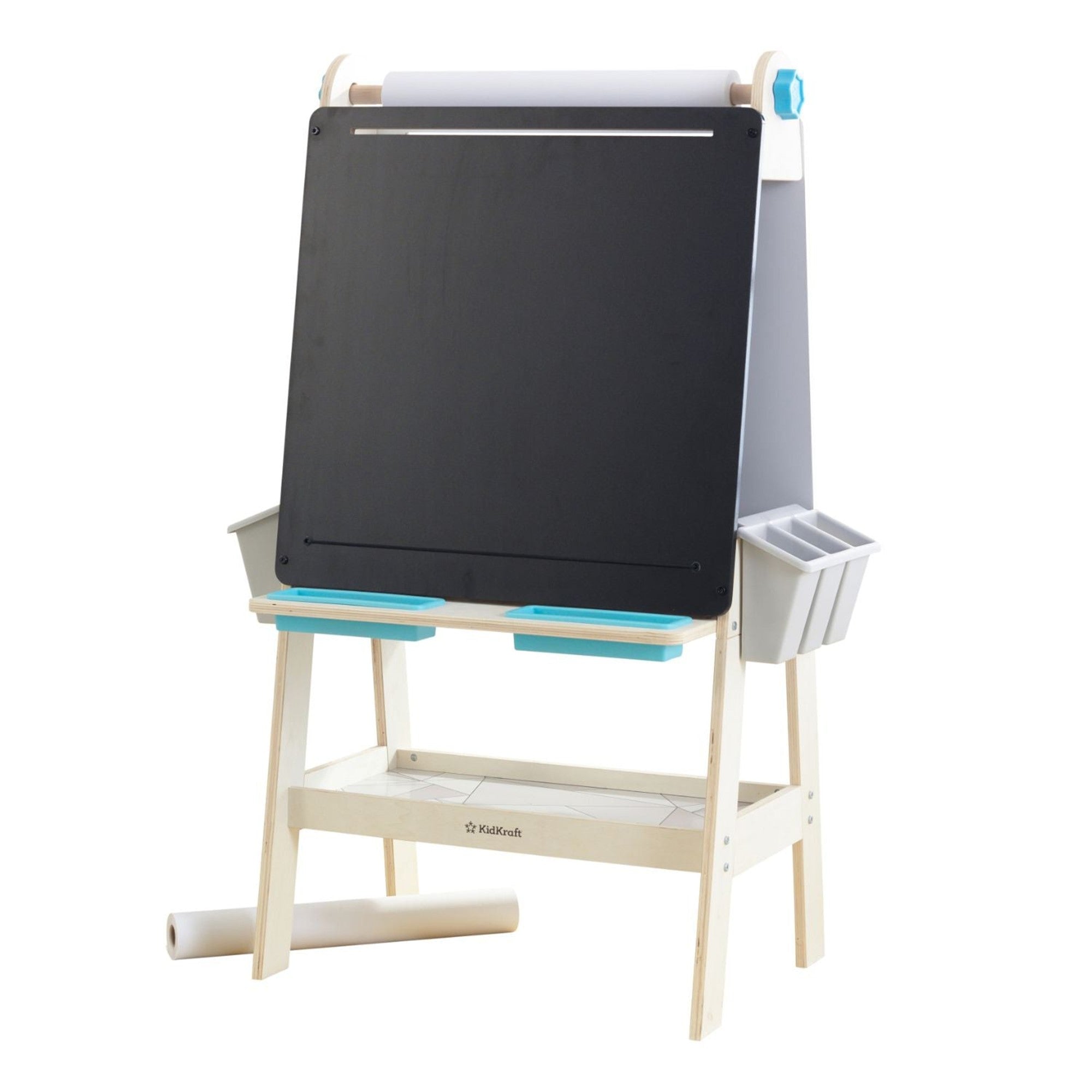 KidKraft Create N Play Art Easel - Adjustable Double-Sided Wooden Drawing Board for Kids | Perfect for Home, Classroom & Outdoor Creative Play
