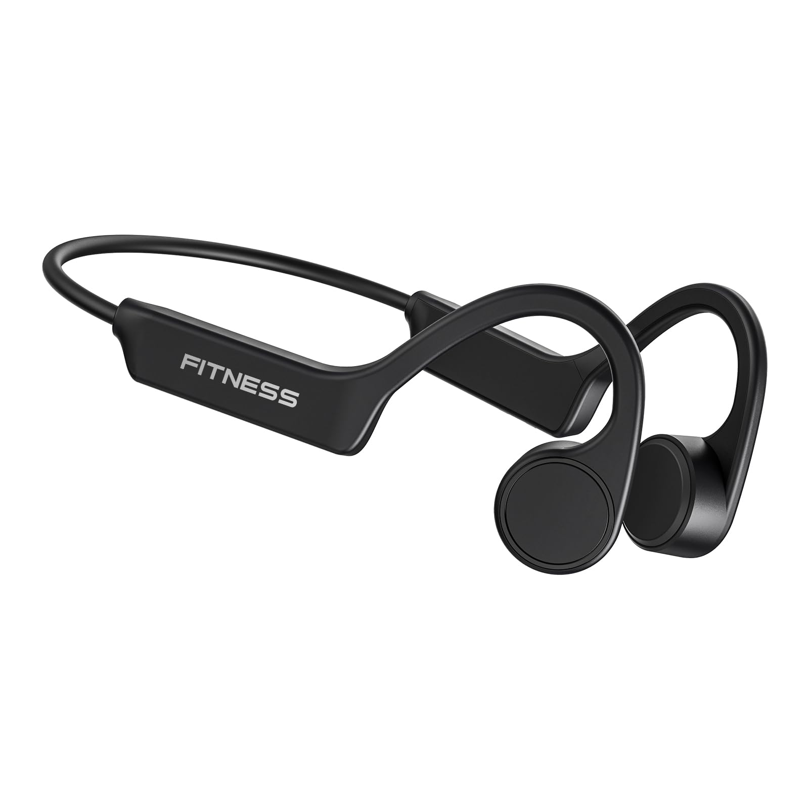 PSIER Bone Conduction Headphones - Open Ear Bluetooth 5.3 Wireless Sport Headphones with Mic, 8H Playtime, IPX6 Waterproof for Running, Cycling, Gym, Hiking - Perfect for Outdoor Activities & Workouts (Black)
