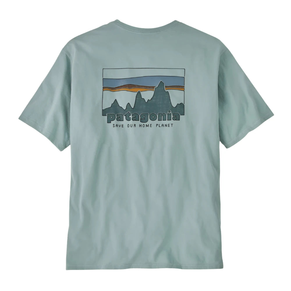 Patagonia Men's '73 Skyline Organic Cotton T-Shirt - Eco-Friendly Casual Tee for Outdoor Adventures & Everyday Wear