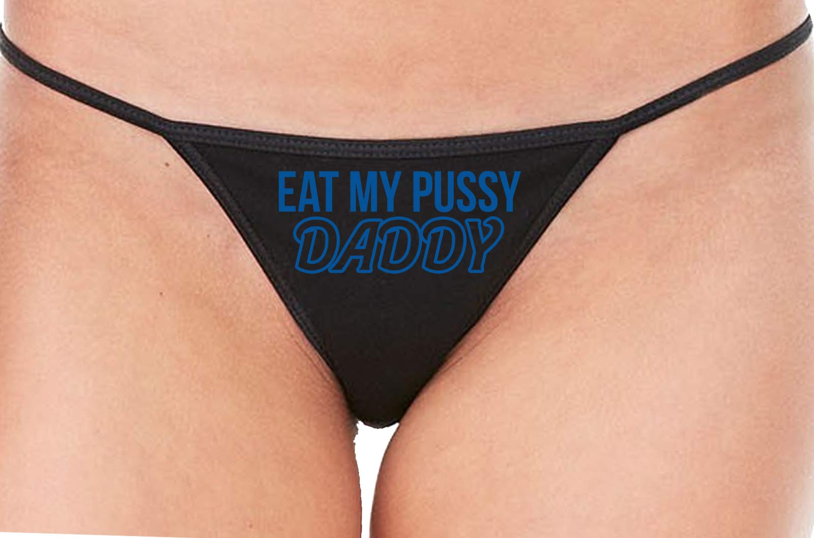 Sexy Black Lace Thong Panties for Women - Oral Sex Lingerie, Edgy String Underwear for Couples Play & Bedroom Fun