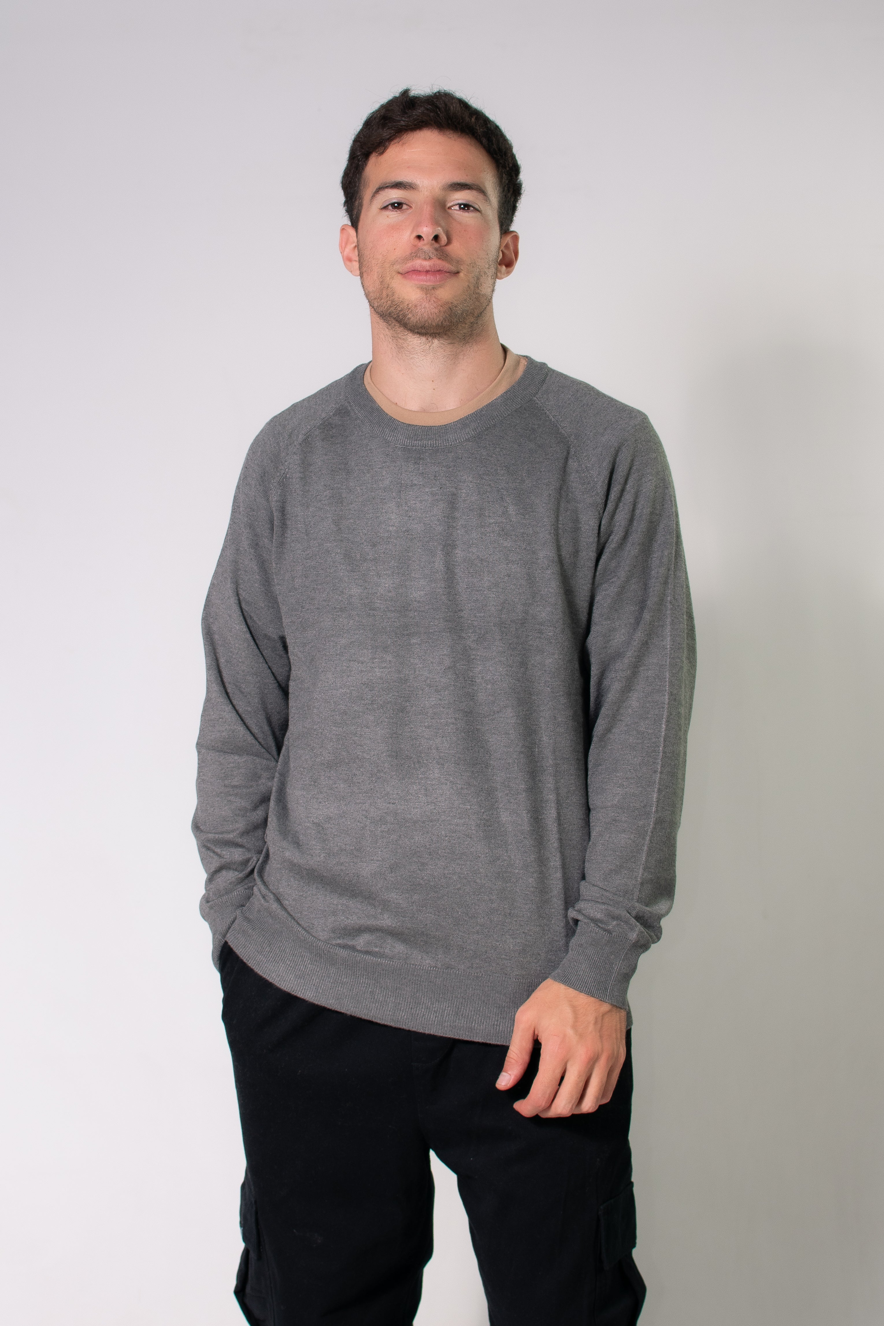 Ocn H Liso Snowy Imp Melange Sweater - Cozy Winter Knit Pullover for Women & Men | Perfect for Casual Outfits, Office Wear & Holiday Gatherings