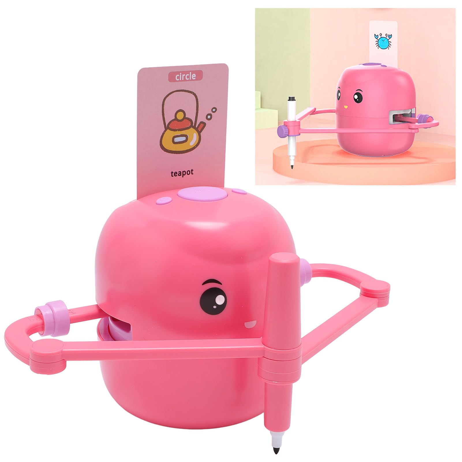 FOSA Smart Drawing Robot for Kids - Interactive Educational Automatic Drawing Toy with 100 Drawing Cards & 2 Pens - Perfect STEM Learning Gift for Boys Girls Ages 5+ - Ideal for Birthday, Children's Day, Classroom & Home Learning Activities