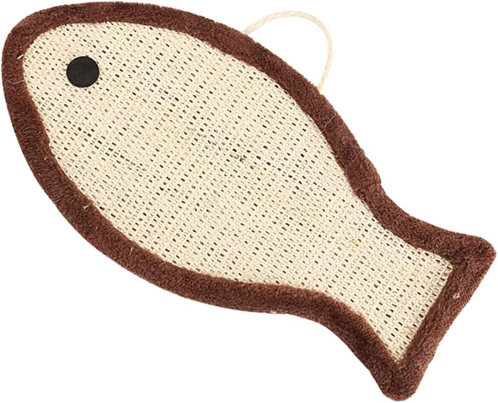 Premium Fish-Shaped Sisal Cat Scratcher - Durable Kitten Scratching Mat, Furniture Protector & Play Toy for Indoor Cats (Blue) - Perfect for Sofa, Table & Cat Tree Protection