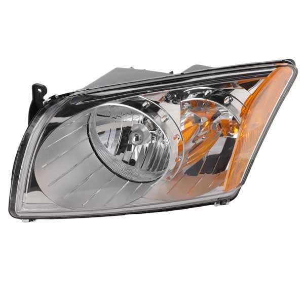 2007-2012 Chevy Caliber Halogen Headlight Assembly - Left Driver Side with Bulb | Direct Fit Replacement for Non-Adaptive Light Models | Perfect for Night Driving & Vehicle Restoration Projects
