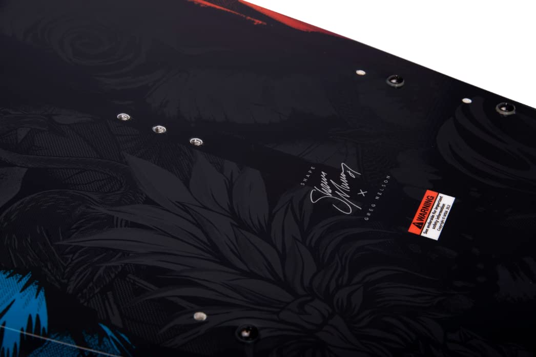 Hyperlite Venice Women's Wakeboard 136cm - Black/Red - Premium Performance for Wakeboarding & Water Sports
