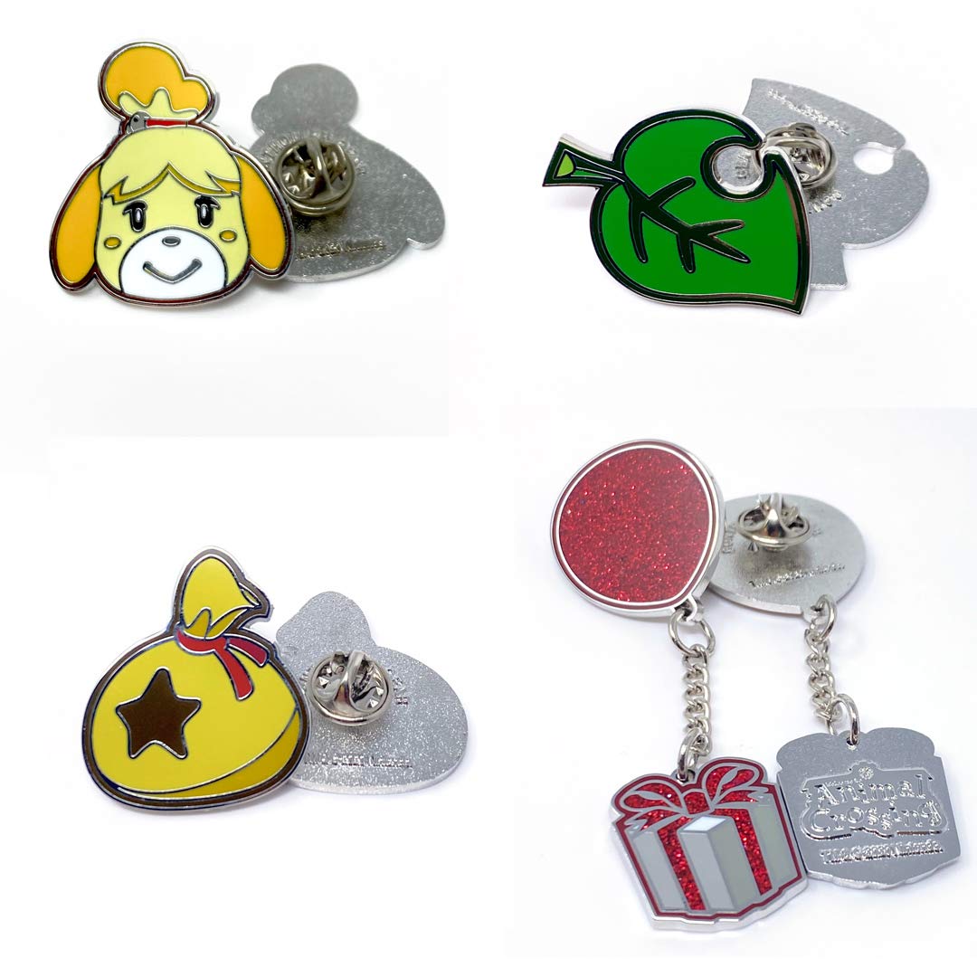 Official Nintendo Animal Crossing Collectors Set - Rose Gold Island Mini Backpack Switch Case, Celeste Floral Knit Beanie & Lapel Pins for Nintendo Switch | Perfect for Gaming, Cosplay & Collectors
