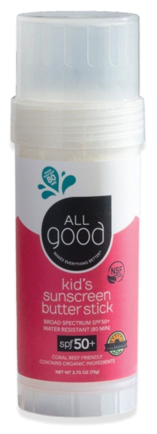 All Good Kids SPF 50+ Mineral Sunscreen Stick - Natural Sun Protection for Babies & Toddlers - Water-Resistant, Reef-Safe, Easy Application for Beach, Pool & Outdoor Activities