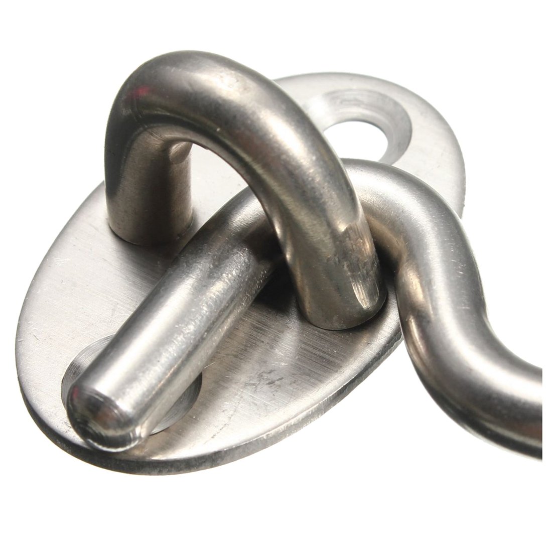 Heavy Duty Stainless Steel Cabin Hook - 14 Inch Solid Thickened Lock Hook and Eye Latch for Doors, Windows, Bathrooms | Secure Sliding Doors, Screen Doors & Cabinets