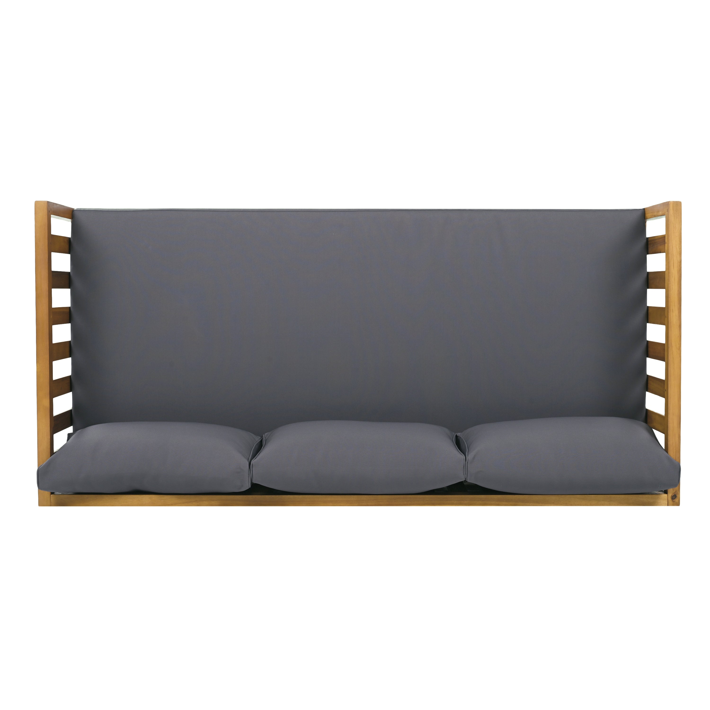 CLAREMONT 3-Seater Daybed in Dark Gray - Modern Sofa Bed for Living Room, Guest Room & Small Spaces