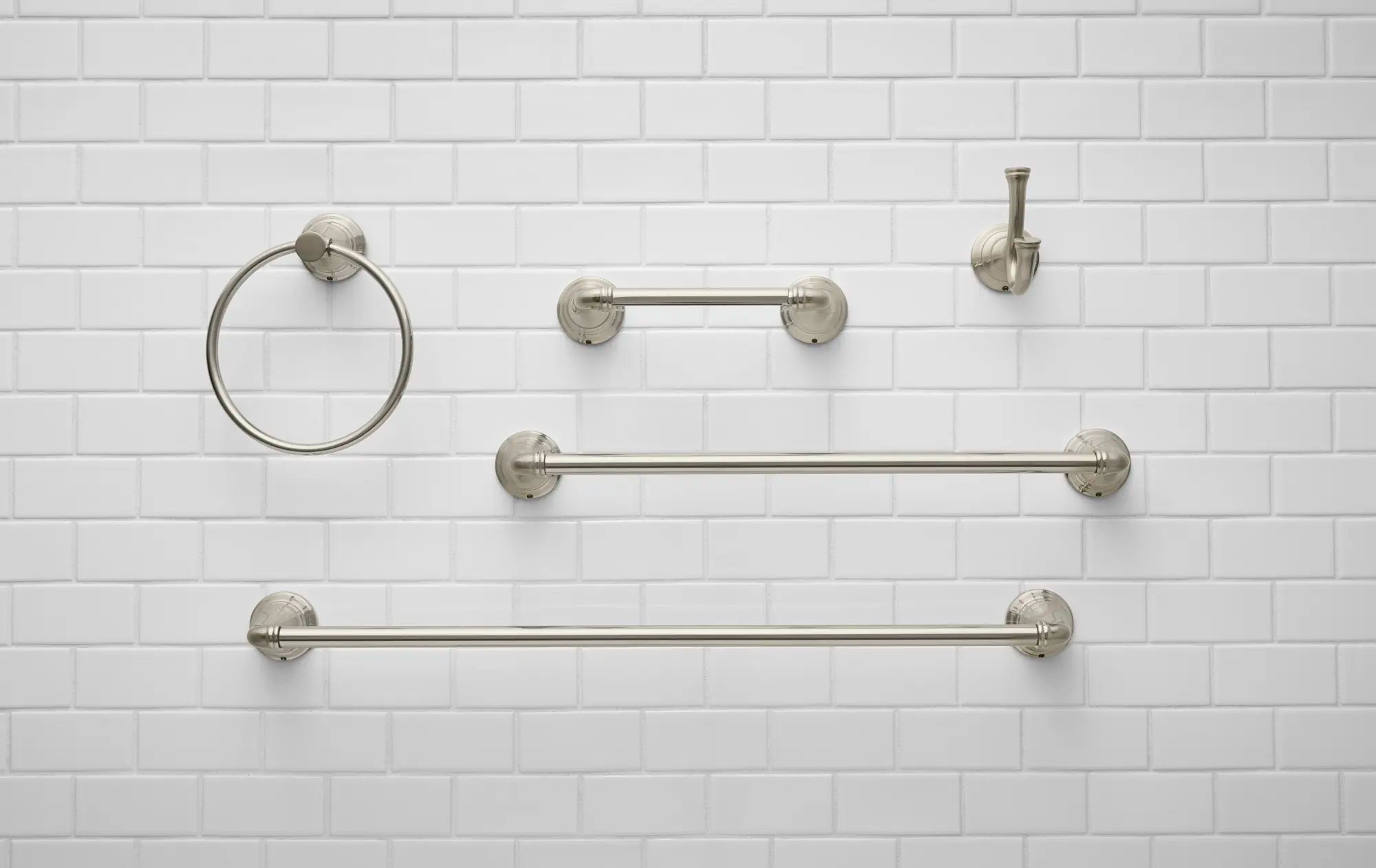 Delancey® Modern Toilet Paper Holder - Wall Mounted Bathroom Tissue Roll Stand - Durable Stainless Steel for Home, Hotel, and Office Use