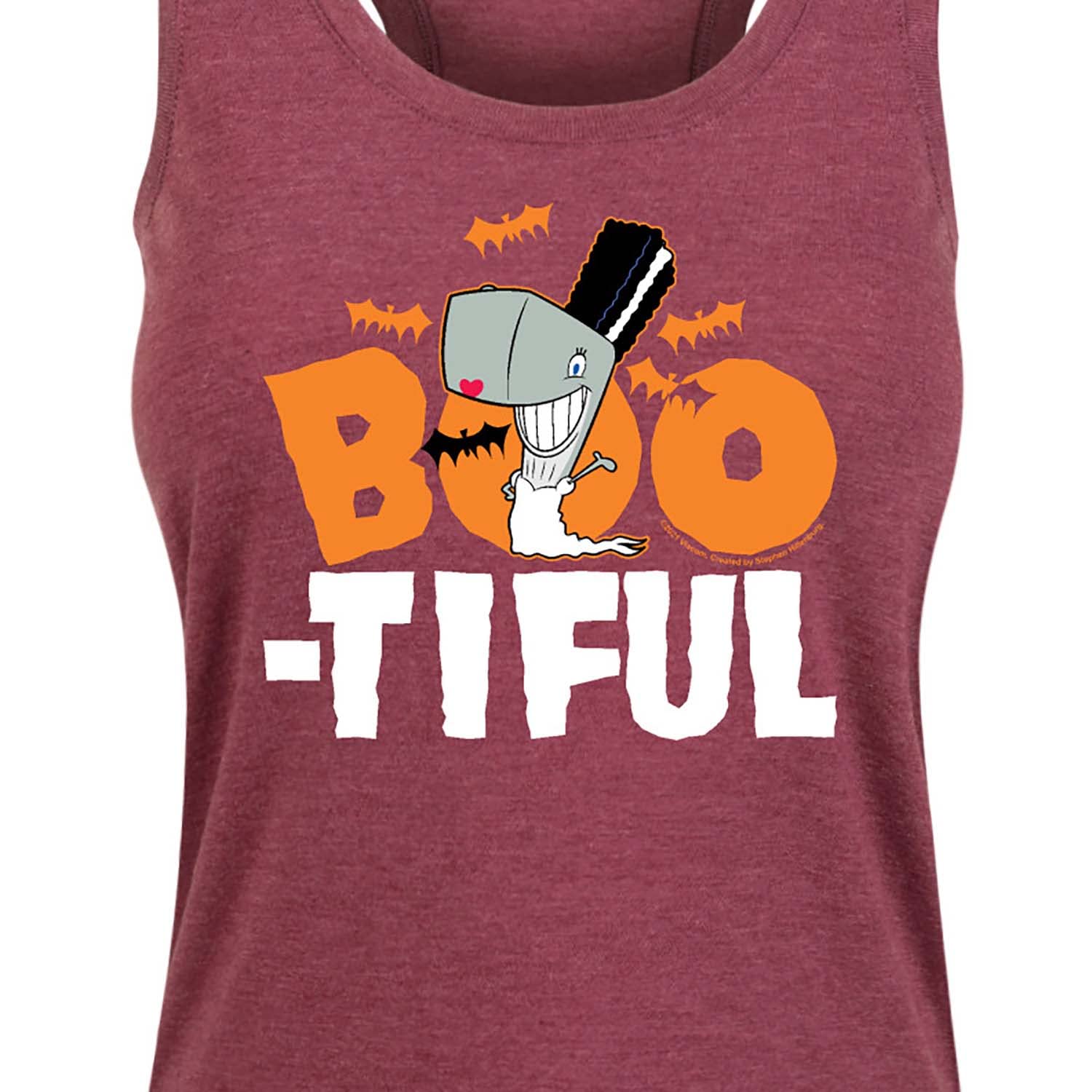 HYBRID APPAREL Spongebob Squarepants Boo-Tiful Women's Racerback Tank Top - Soft & Comfortable Workout Top for Gym, Yoga & Casual Wear