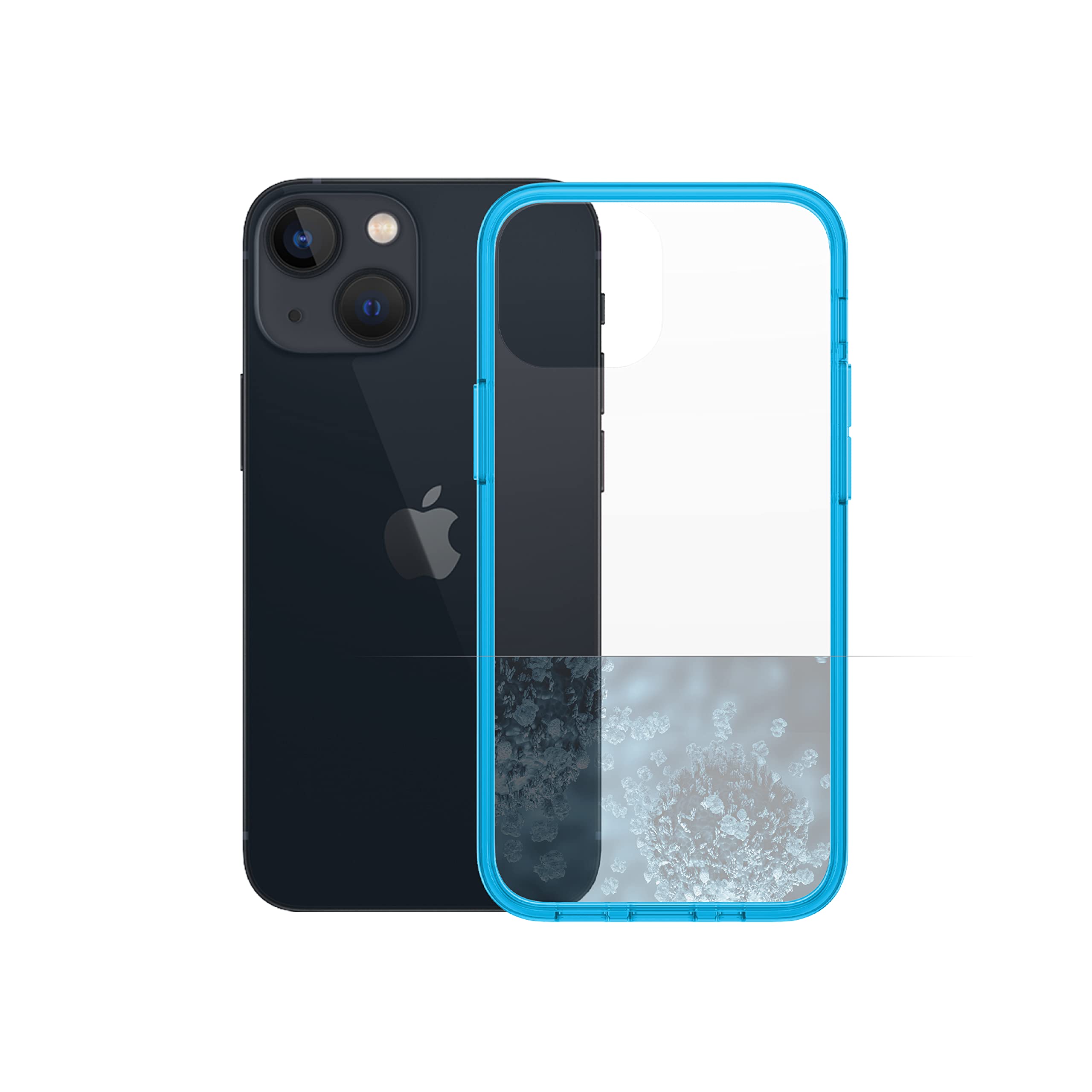 Military Grade Shockproof iPhone 13 Mini Case - Panzer Glass Clear Bondi Blue Limited Edition | Ultra Durable Hard Case with Military Protection | Perfect for Outdoor Adventures, Travel & Daily Use