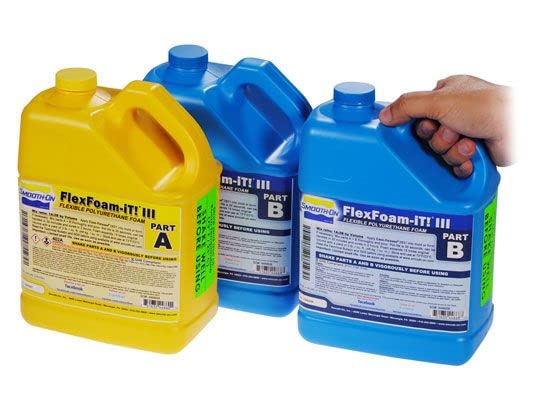 FlexFoam-iT! III - Flexible Polyurethane Foam (1 Gallon) for DIY Projects, Mold Making & Crafting - High-Quality Liquid Foam for Home Repairs, Art Creations & Industrial Applications