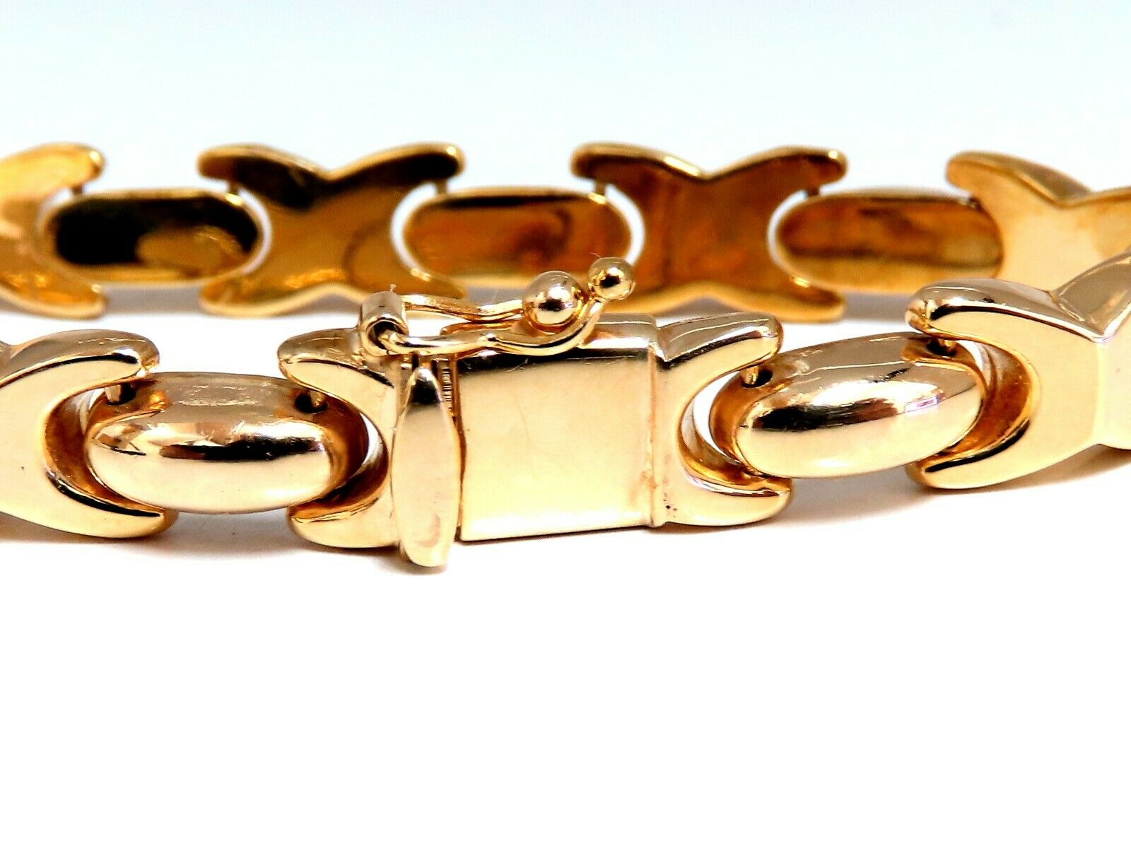 14kt Italian X Link Gold Bracelet for Women - Elegant & Durable Jewelry for Everyday Wear, Parties & Special Occasions