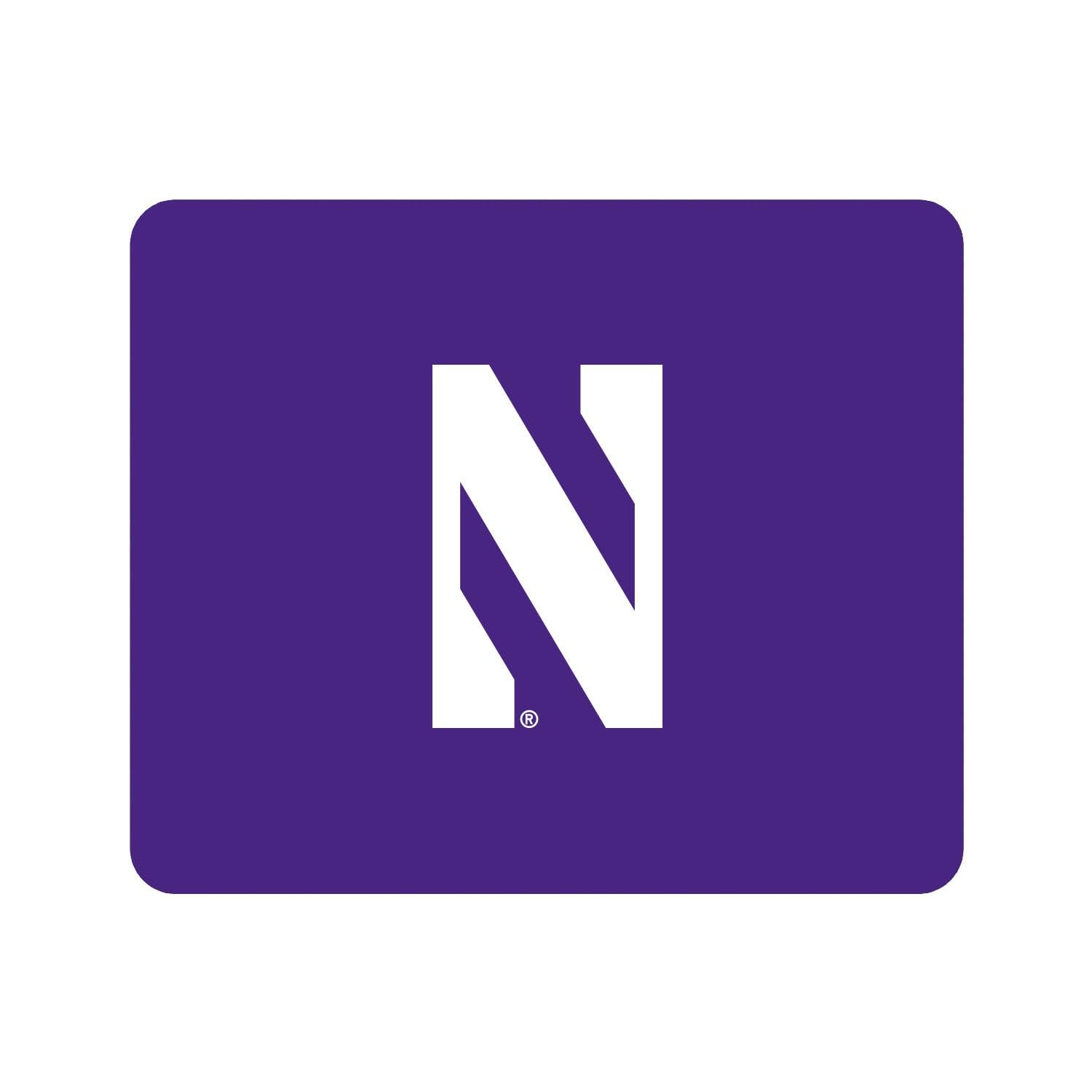 OTM Essentials Northwestern University Standard Fabric Mouse Pad - Desk Accessories & Gaming Mouse Mat with Triple Wordmark V1 - Perfect for Office, Home & Gaming Setups