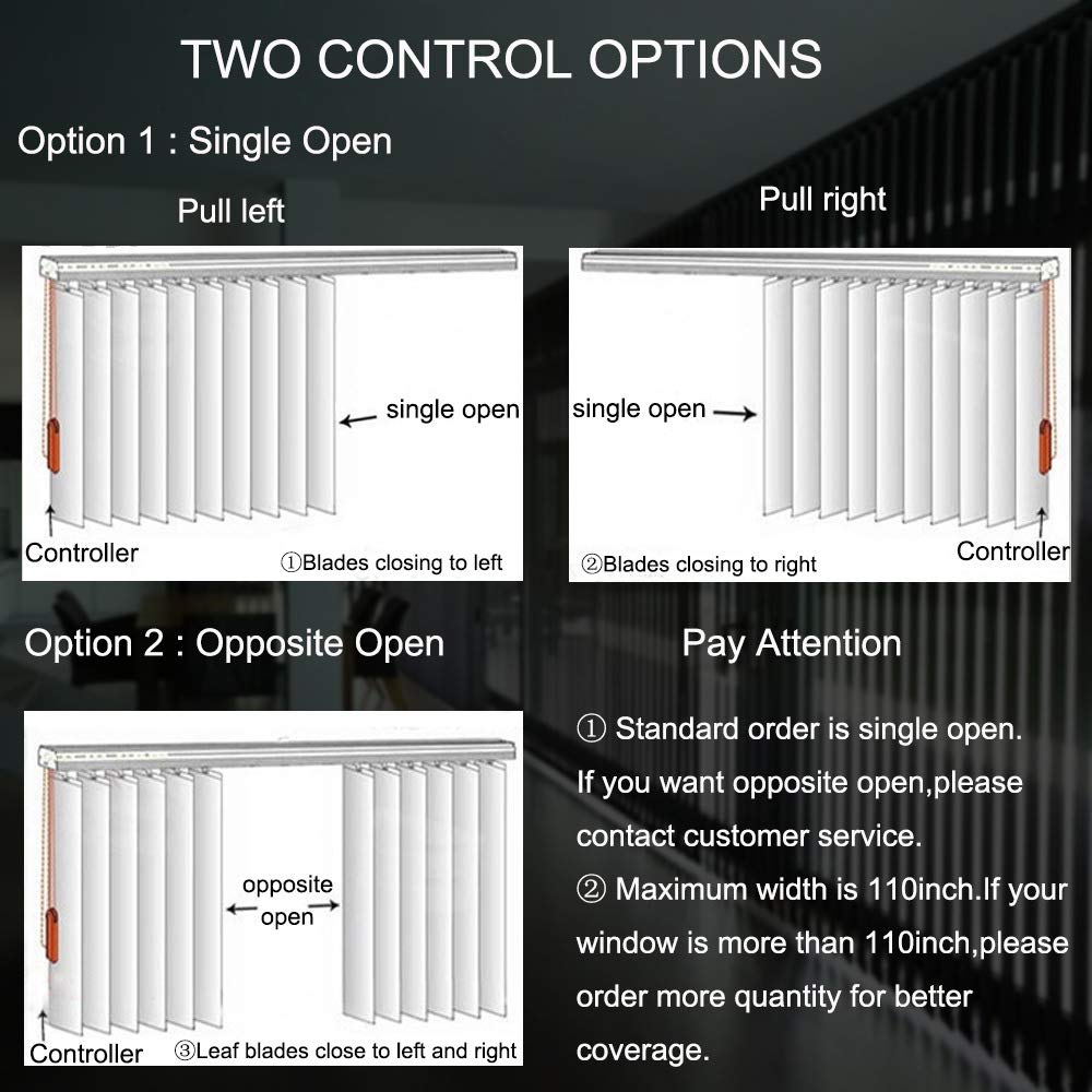 LETAU Cordless Blackout Vertical Window Shades - 3 Inch Slat, Thermal Insulated, UV Protection & Energy Saving - Perfect for Bedrooms, Living Rooms & Offices (100% Light Blocking, Decorative Window Blinds)