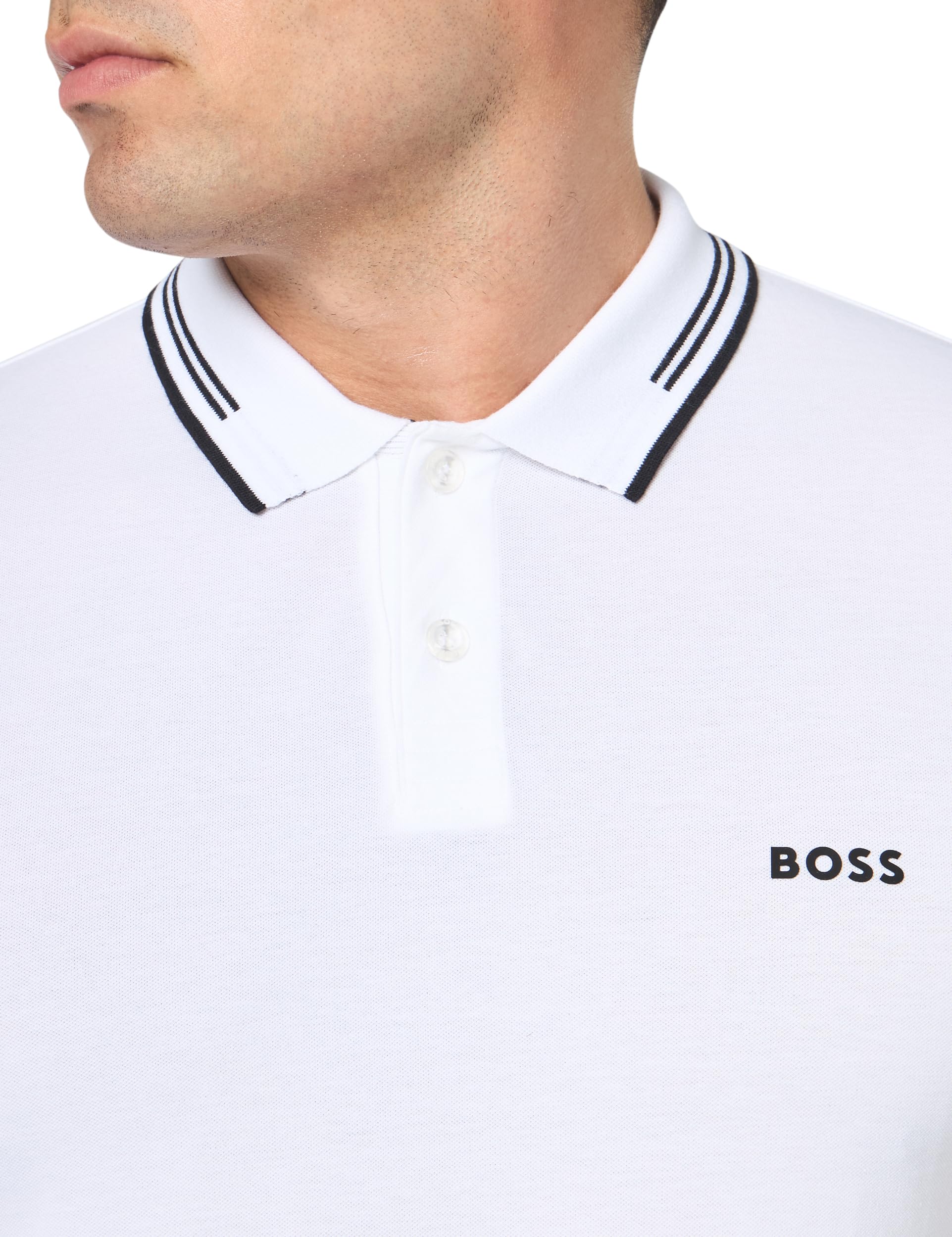 BOSS Men's Paul Polo Shirt - Classic Fit Short Sleeve Cotton Shirt for Casual & Business Wear | Perfect for Office, Golf & Summer Outings