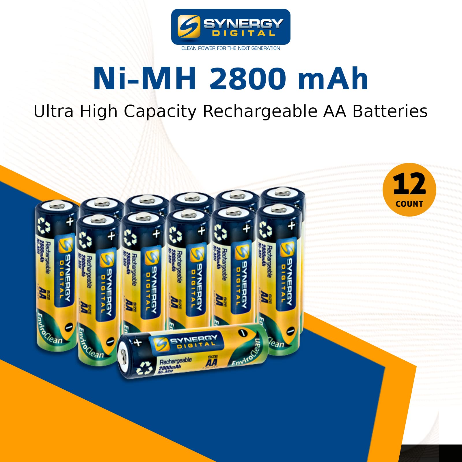 Synergy Digital Cordless Phone Batteries - 3 Pack Ni-MH AA Rechargeable 2800mAh Battery Replacement for Uniden DCT5285-2 Phone | Long-Lasting Power for Home & Office Communication | Perfect for Business Calls, Teleconferences & Family Use