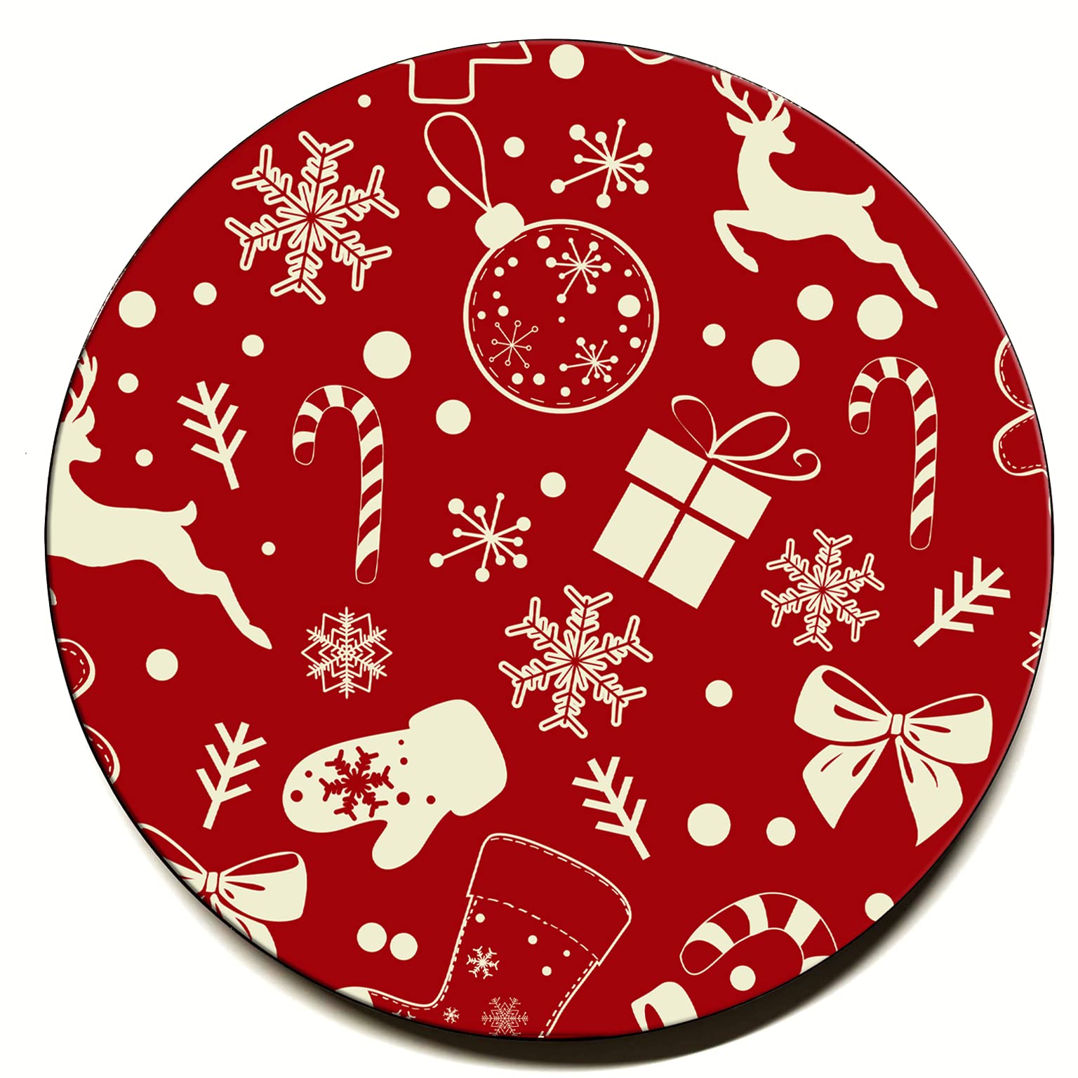 Handmade Mexican Wooden Cheese Board with Resin Coating - Silent Night Design | Artisan Crafted Charcuterie Platter & Serving Tray for Wine, Cheese & Snacks | Perfect for Holiday Entertaining & Christmas Gifts