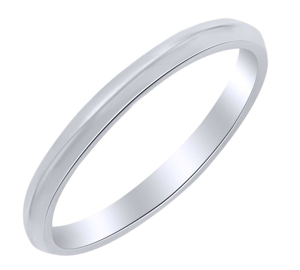 AFFY 2.5mm Knife Edge Comfort Fit Wedding Band Ring in 14k Solid Gold - Perfect for Engagement, Anniversary & Everyday Wear