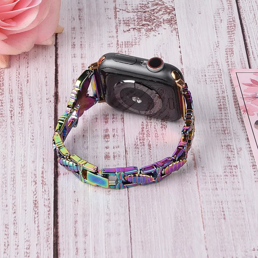 Luxury MajesticLuxe Wing Apple Watch Band for Women - Elegant & Stylish Replacement Strap for Workouts, Office & Everyday Wear