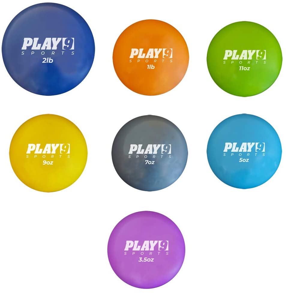 Play9 Sports Ballistic Throwing Plyo Ball Set - Heavy Duty Medicine Balls for CrossFit, Strength Training & Functional Fitness - Perfect for Gym, Home Workouts & Athletic Performance