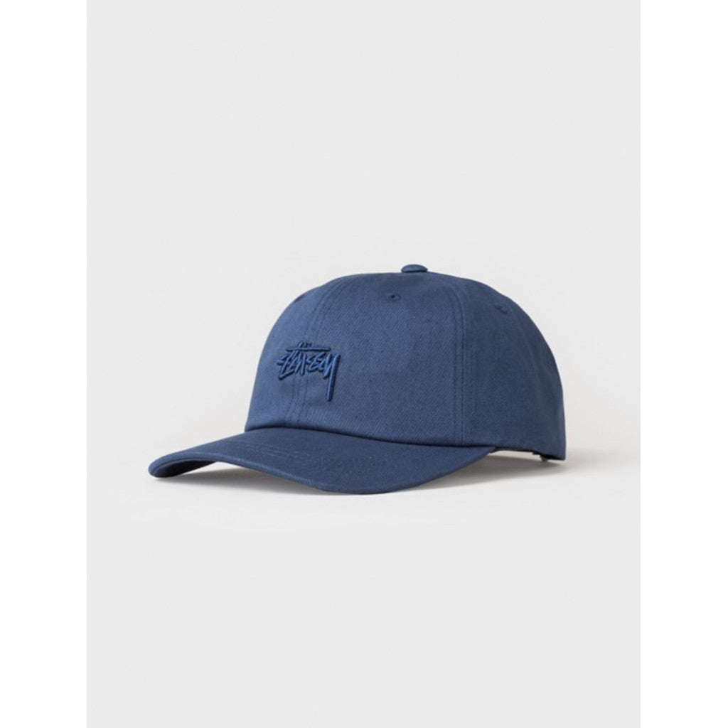 STUSSY Tonal Stock Low Strapback Cap - Navy Blue Adjustable Snapback Hat for Men & Women | Perfect for Streetwear, Casual Outfits & Outdoor Activities