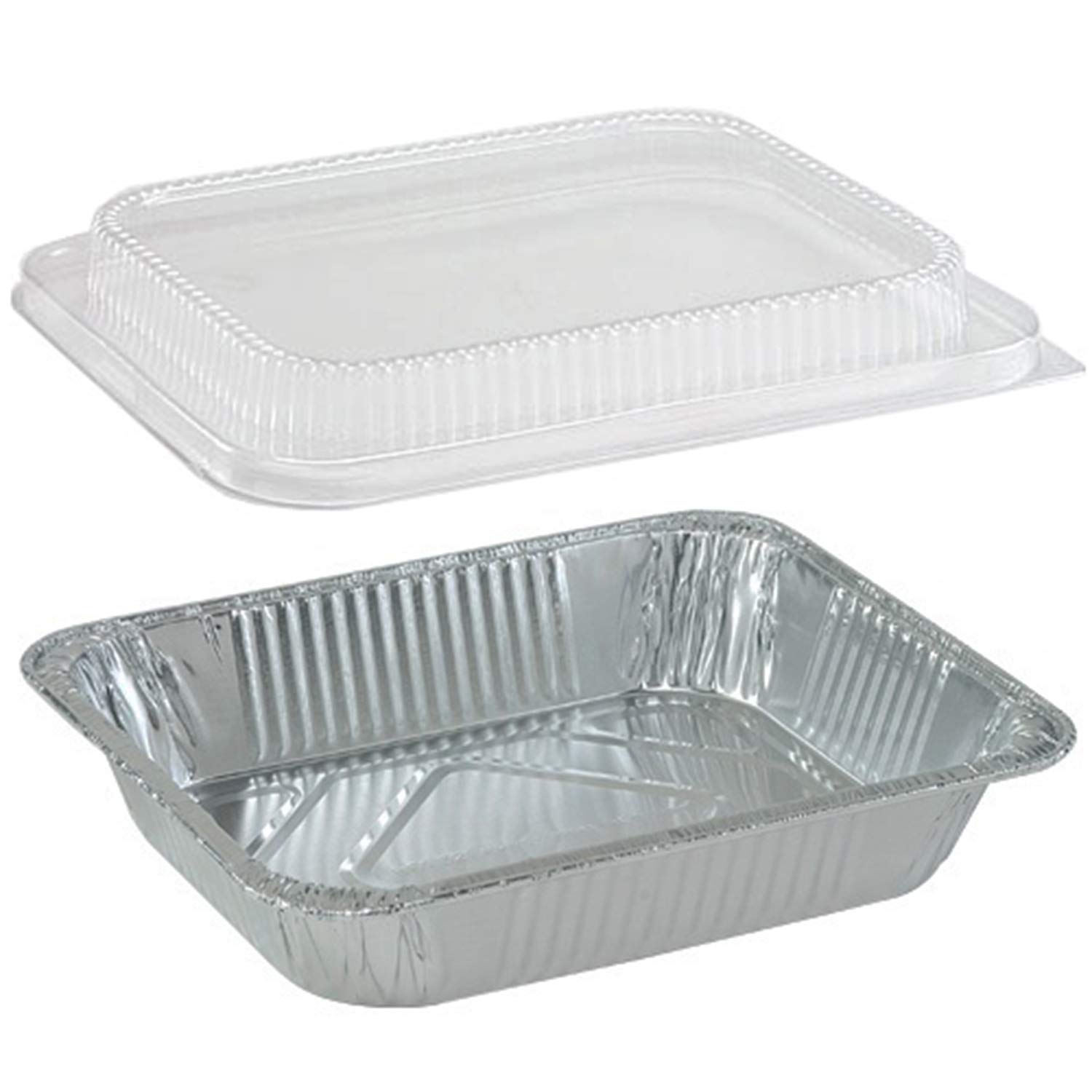 Tiger Chef Aluminum Foil Pans - 40 Pack 9x13 Inch Disposable Freezer & Oven Safe Containers with Dome Lids for Baking, Cooking, Meal Prep, Food Storage & Takeout - Perfect for Parties, BBQs & Holiday Cooking