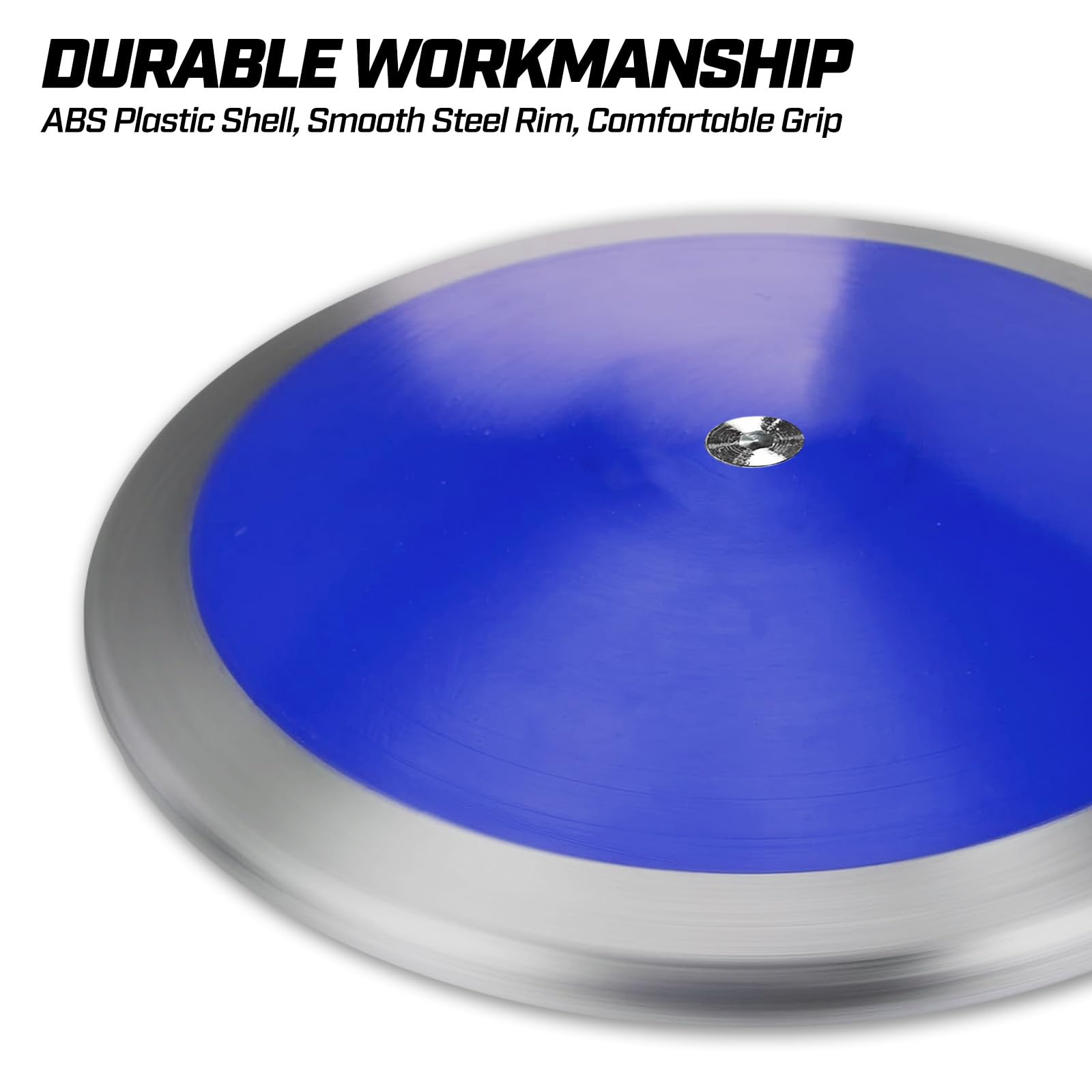 Official Track & Field Discus for High School & College Throwers - High Spin & Low Spin Competition Discus (1.0KG/1.6KG/2.0KG) - Perfect for Outdoor Practice, Training & Track Meets