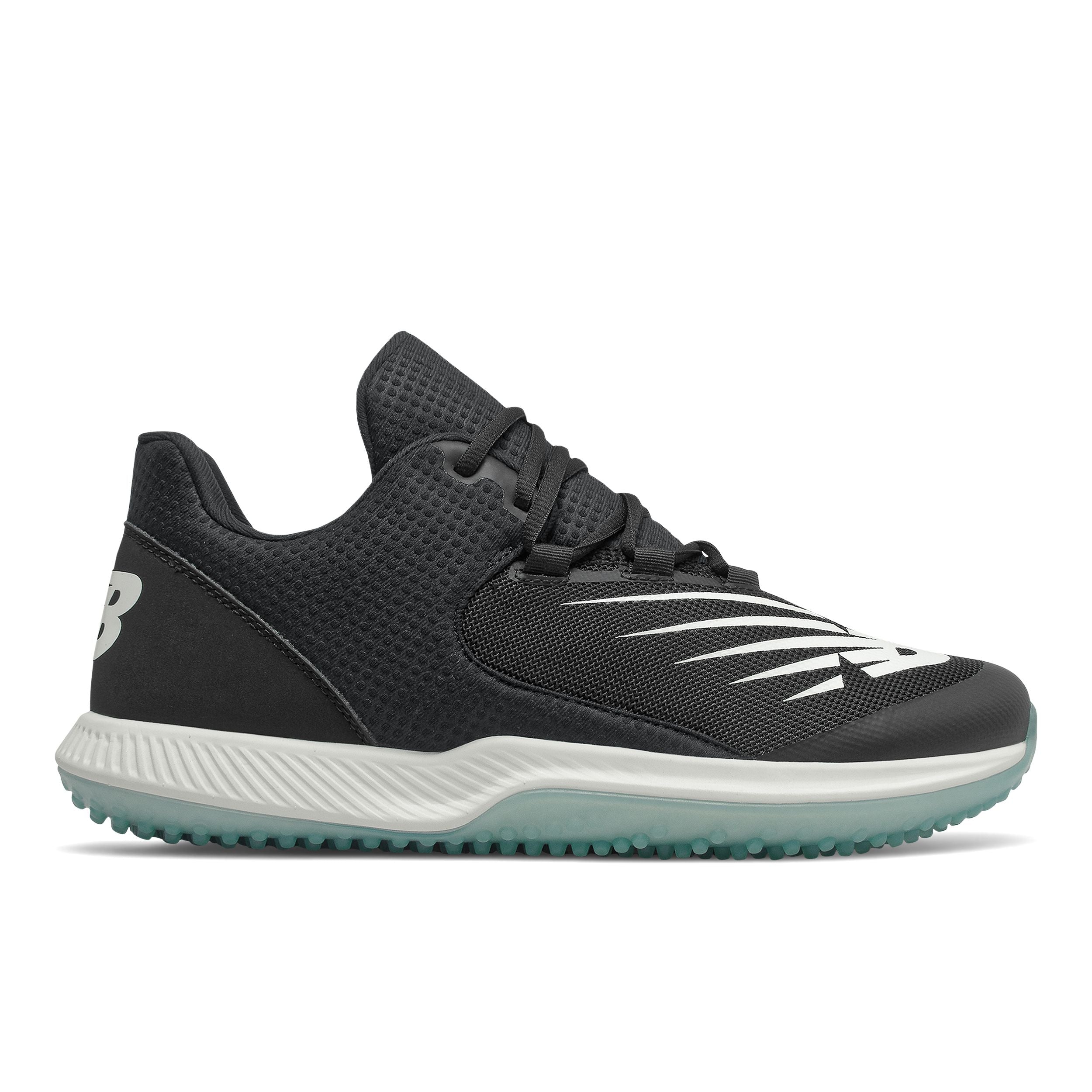 New Balance FuelCell 4040v6 Black & White Turf Soccer Cleats - Lightweight Performance Shoes for Artificial Grass Training & Matches