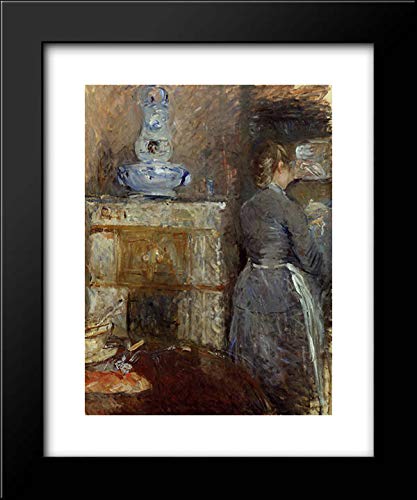 Berthe Morisot 'The Rouart's Dining Room' 20x24 Framed Art Print - Impressionist Wall Decor for Living Room, Dining Area & Office