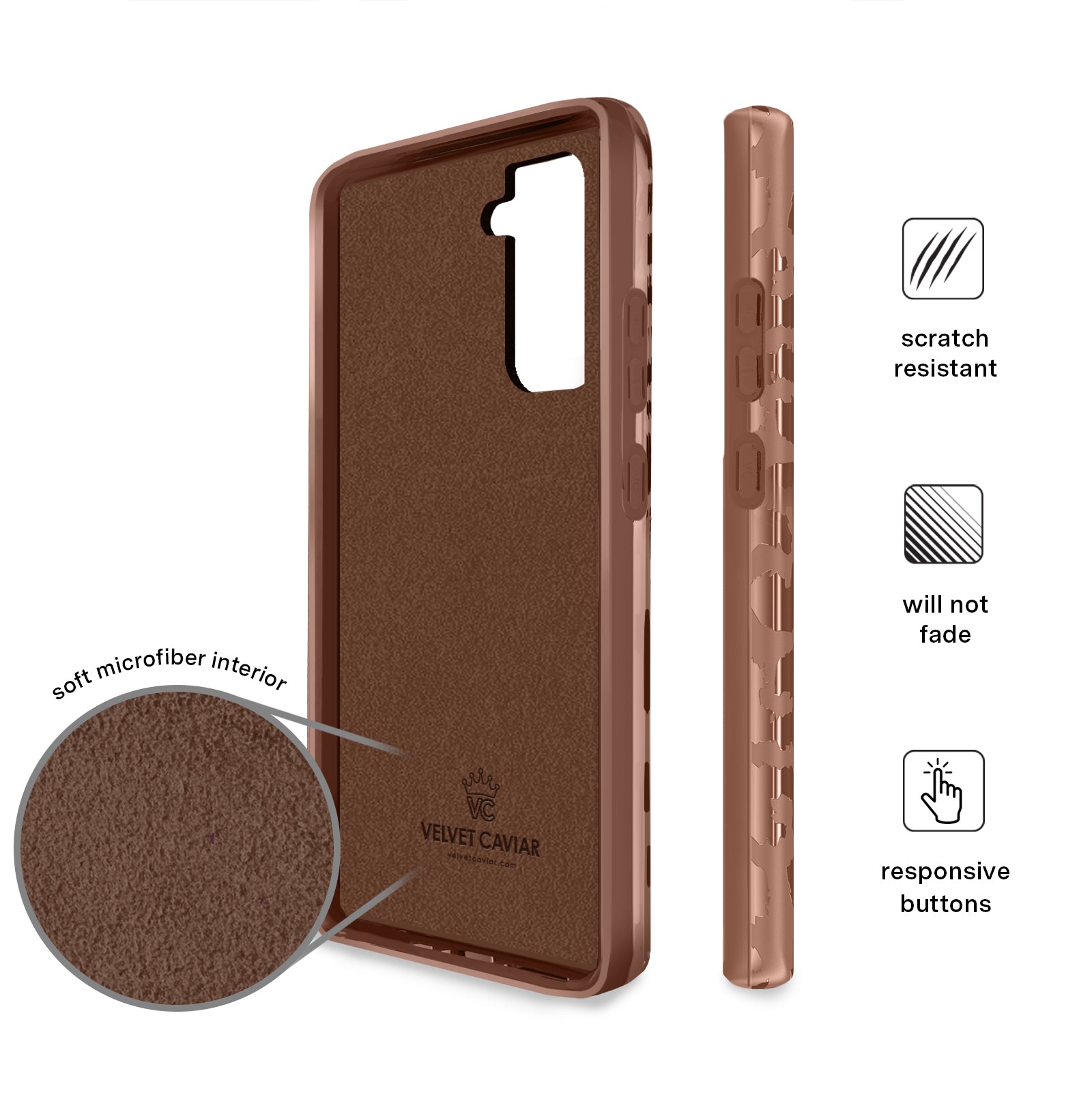 Samsung Galaxy Phone Case - Chocolate Leopard Print Design | Stylish & Durable Protective Cover for Everyday Use & Fashion Statement