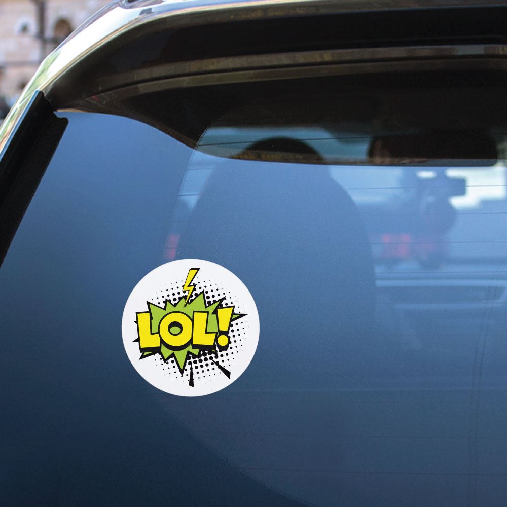 Funny Lol Sticker Decal for Laptops, Water Bottles & Notebooks - Cute Vinyl Decals for Personalizing Your Devices