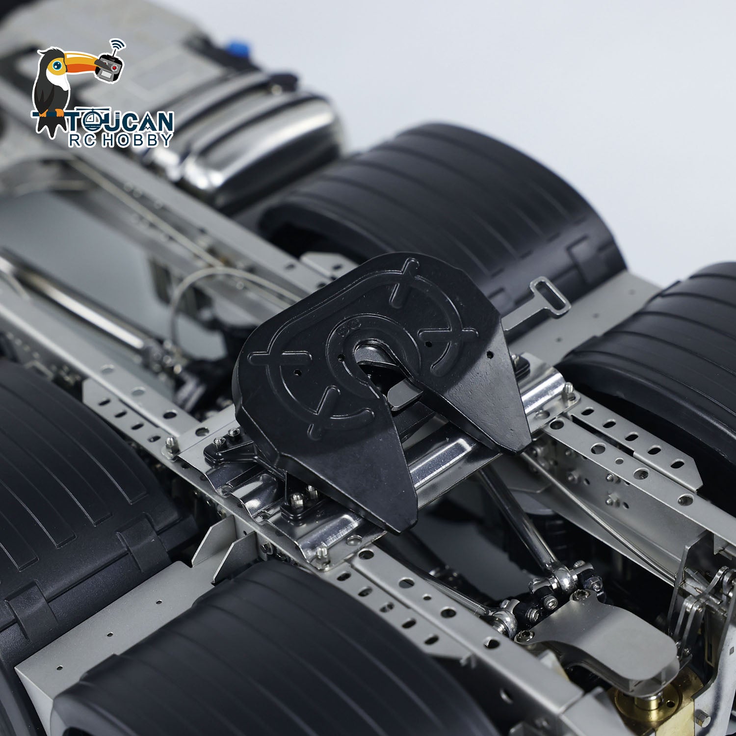 1/14 Scale 6x6 Metal Chassis RC Tractor FH16 - 3-Speed Gearbox, ESC & Rear Axle Lifting System for Remote Controlled Truck | Durable Off-Road Crawler Parts for Racing & Heavy Duty Simulation Play