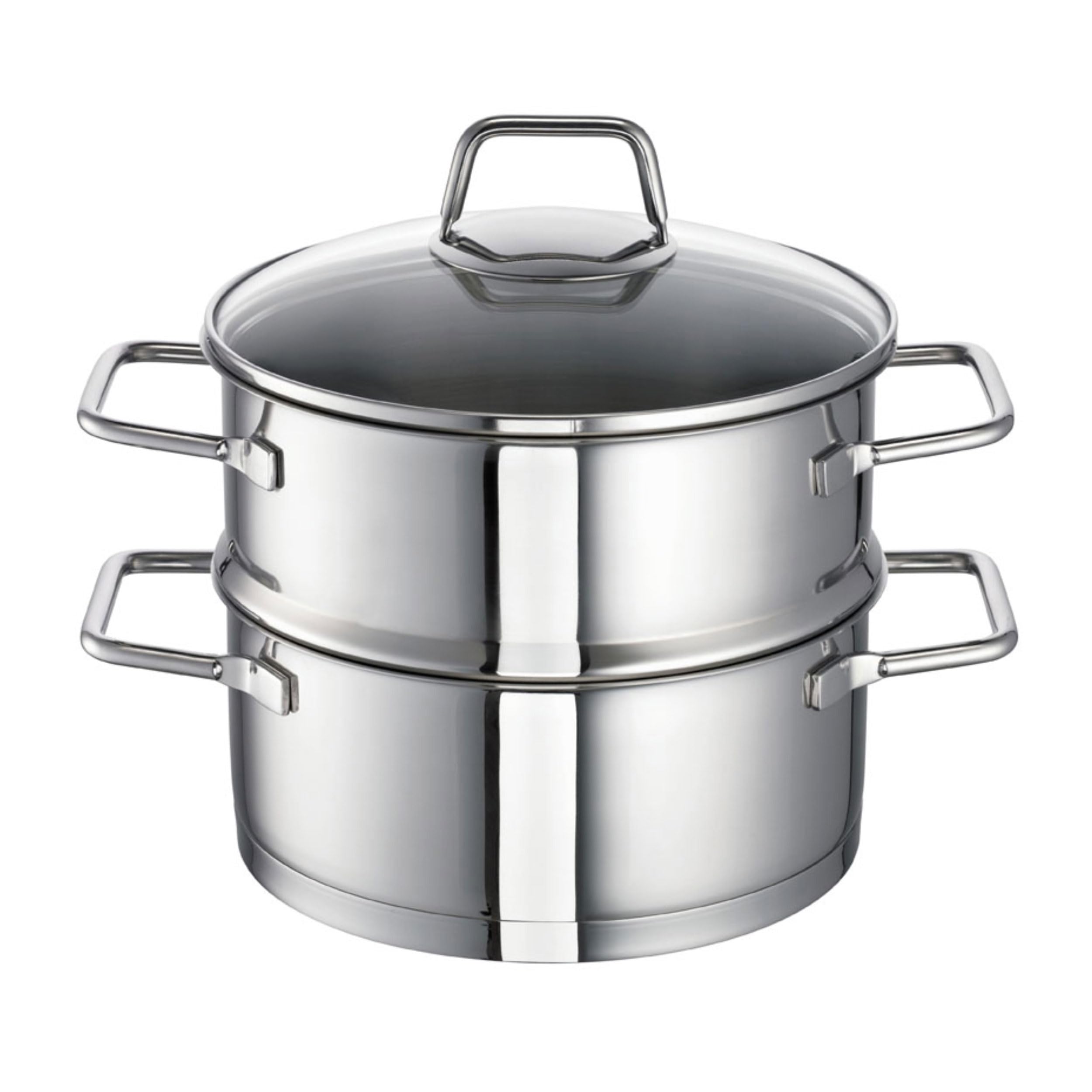 Premium Wega 00126-20 Universal 20cm Steamer Pot - Durable Stainless Steel Cookware for Perfect Dumplings, Vegetables & Seafood | Ideal for Home Cooking & Restaurant Use